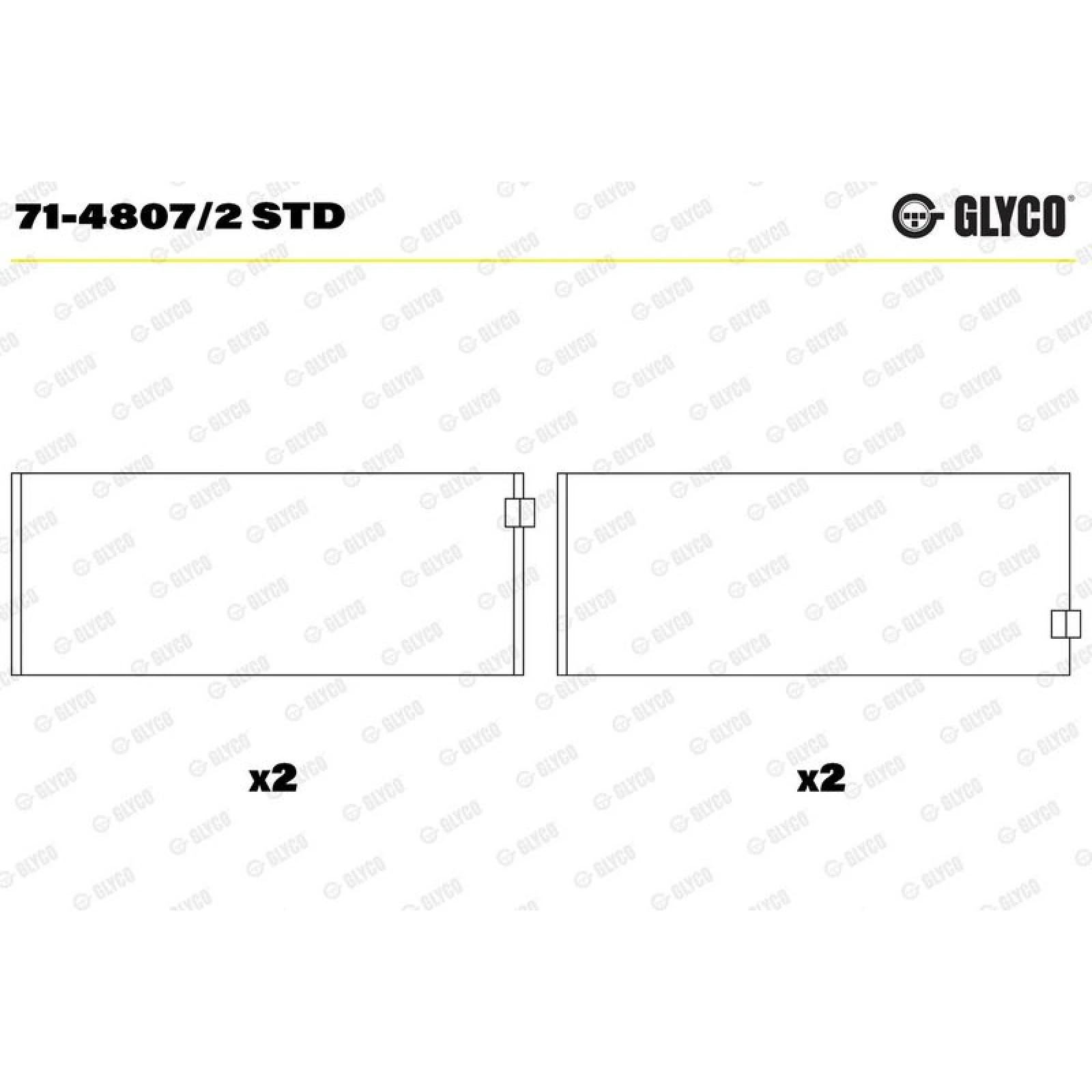 PLEUELLAGER 71-4807/2 STD