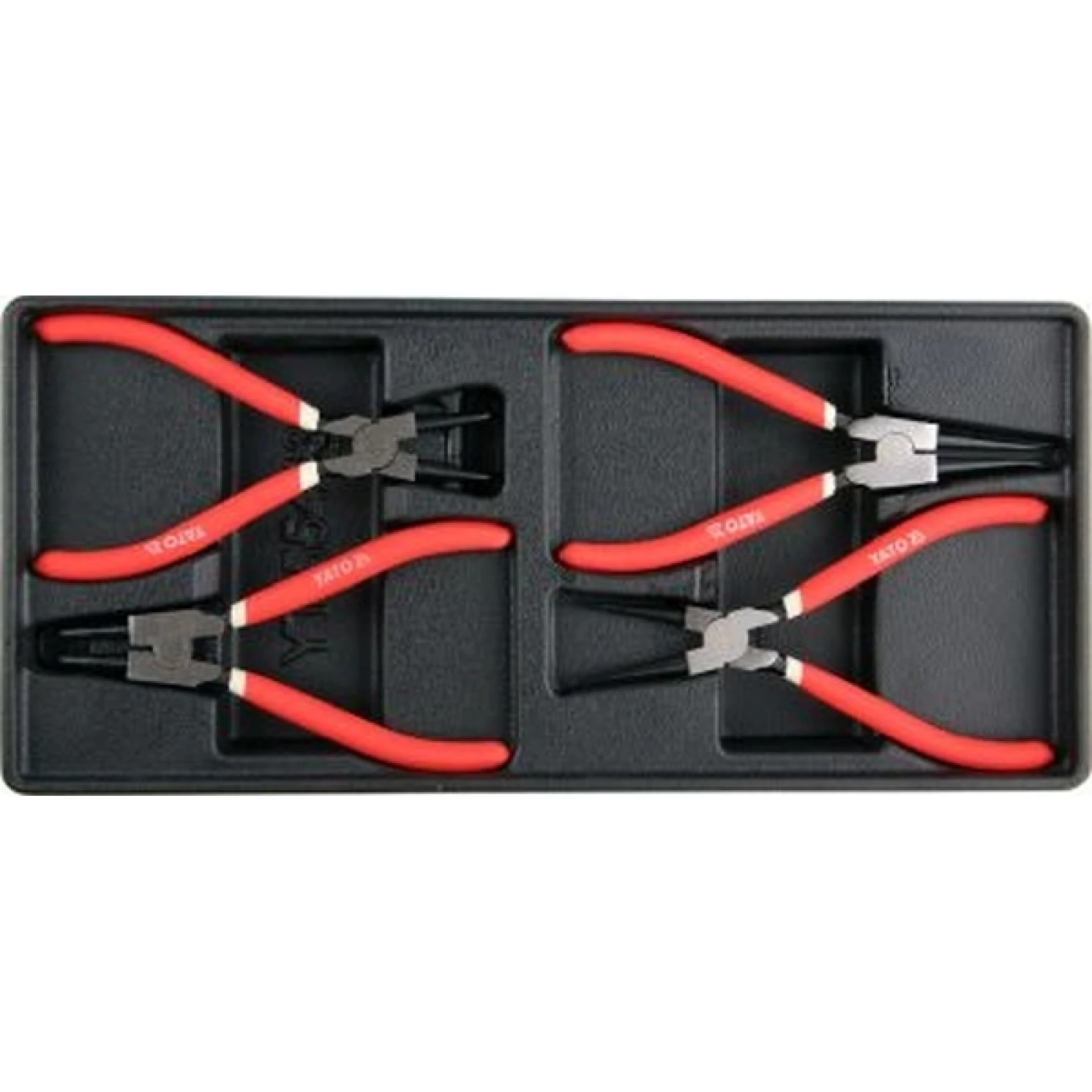 YATO YT-55443 Seegeringzangen Satz 4-teilig. 180 mm In Schubladeneinlage
