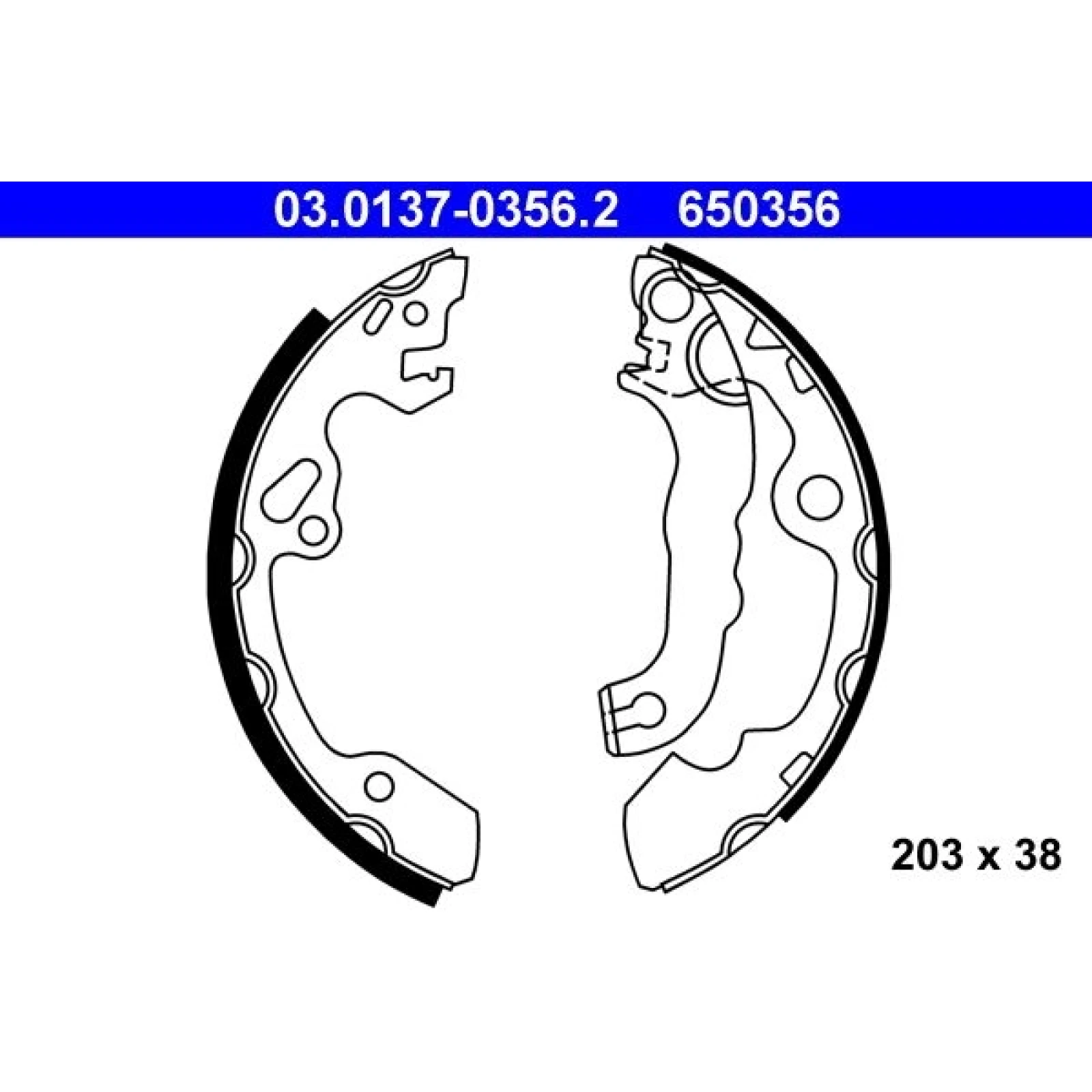 Bremsbackensatz 03.0137-0356.2