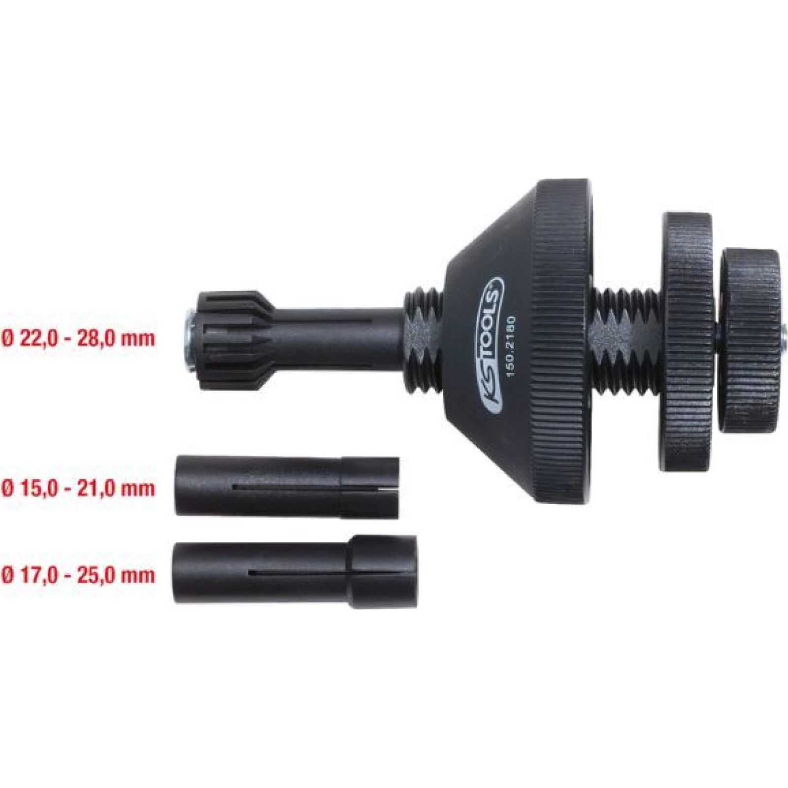 KS TOOLS Zentrierwerkzeugsatz für Kupplungen Ø 15,0-28,0 mm 150.2180