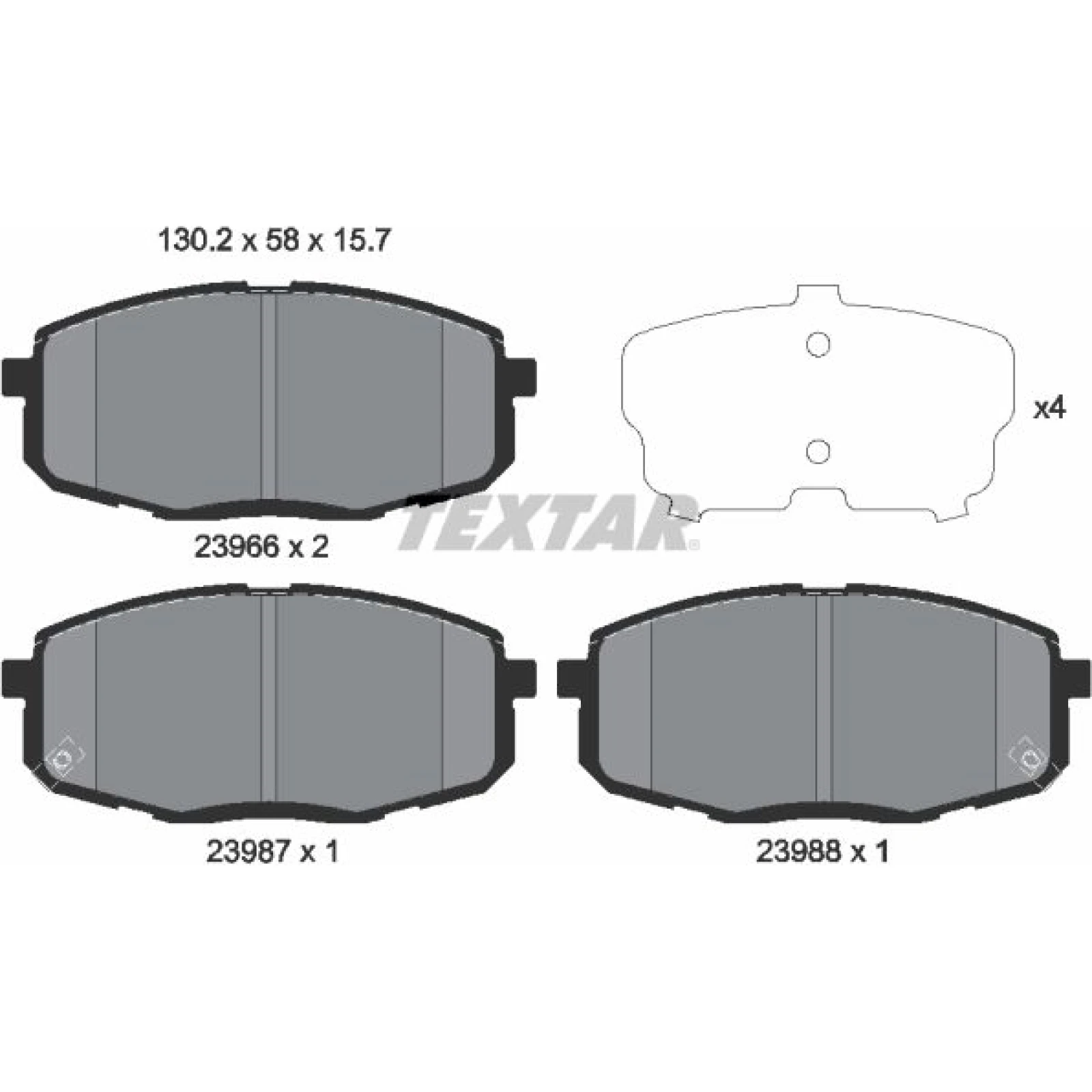 Bremsbelagsatz Kia P. Cee''D/I-30 2396601
