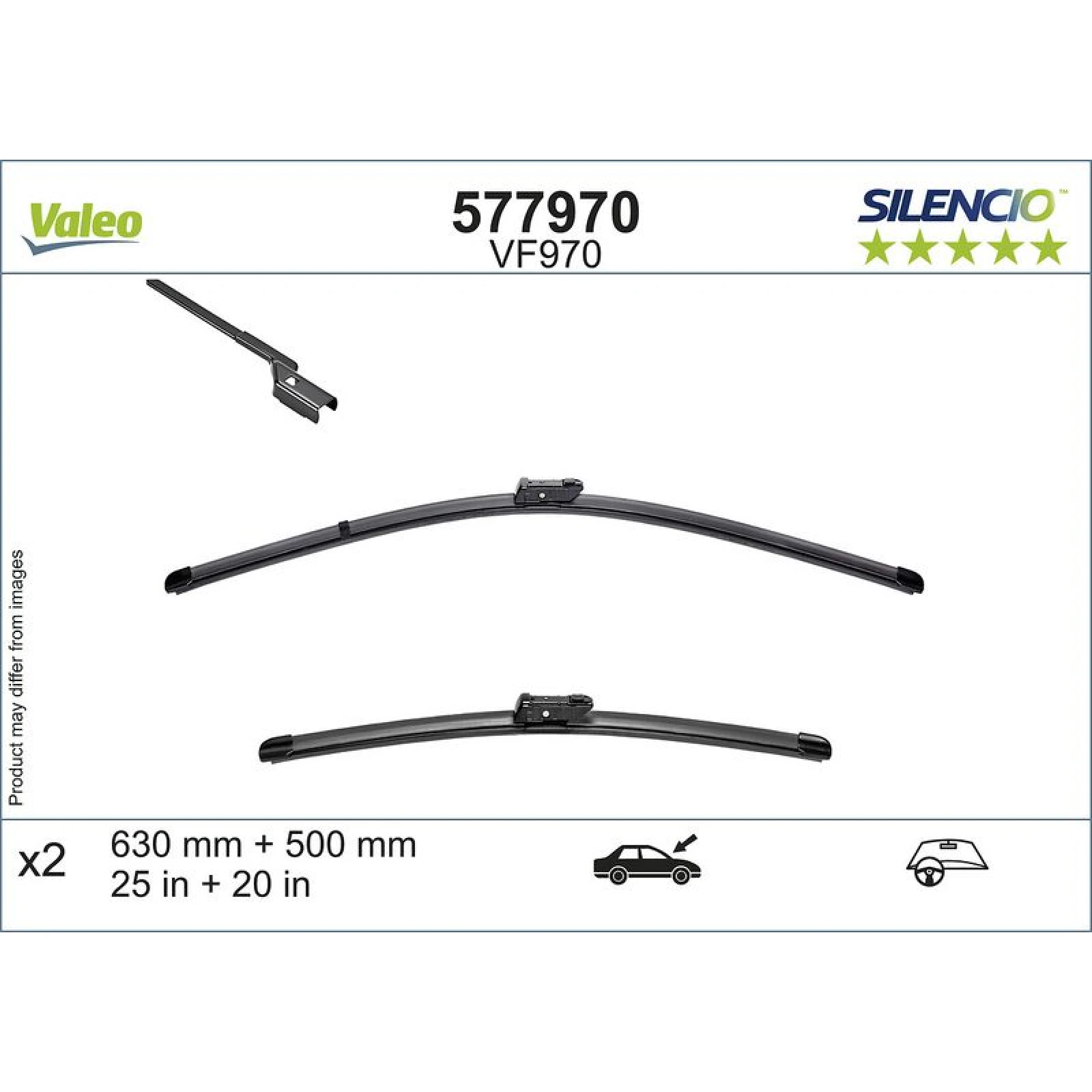 VALEO Silencio Flat Blade Set 577970