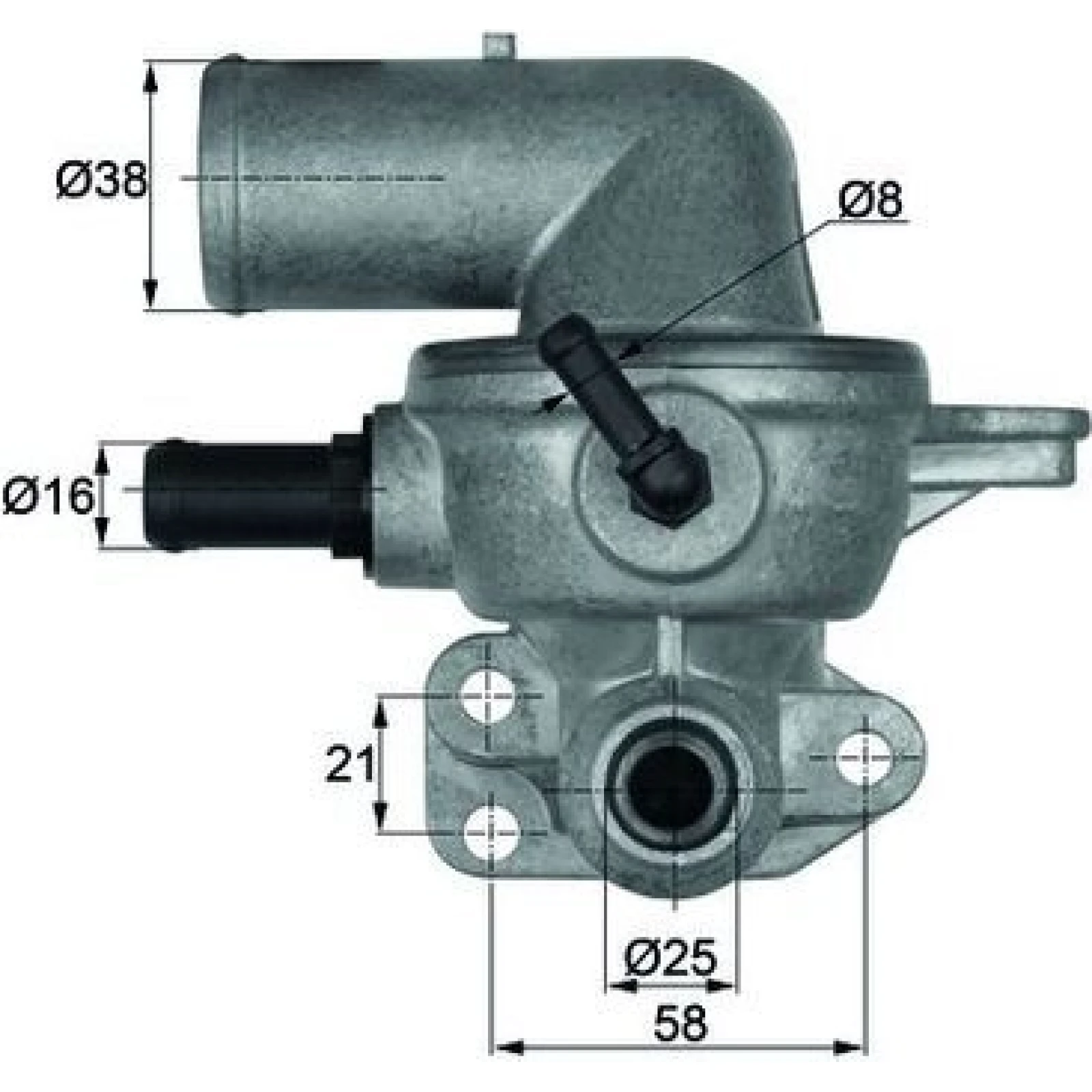 Integralthermostat mit Dichtung TI 133 88D