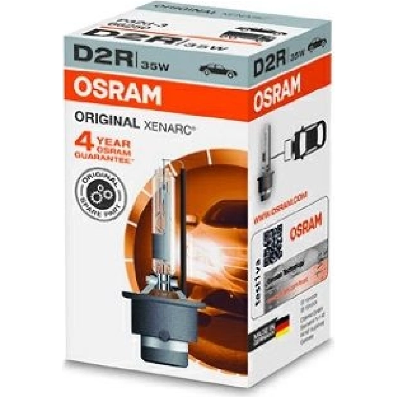 D2R 12V+24V 35W P32d-3 Original XENARC Faltschachtel OSRAM 1 Stück 66250