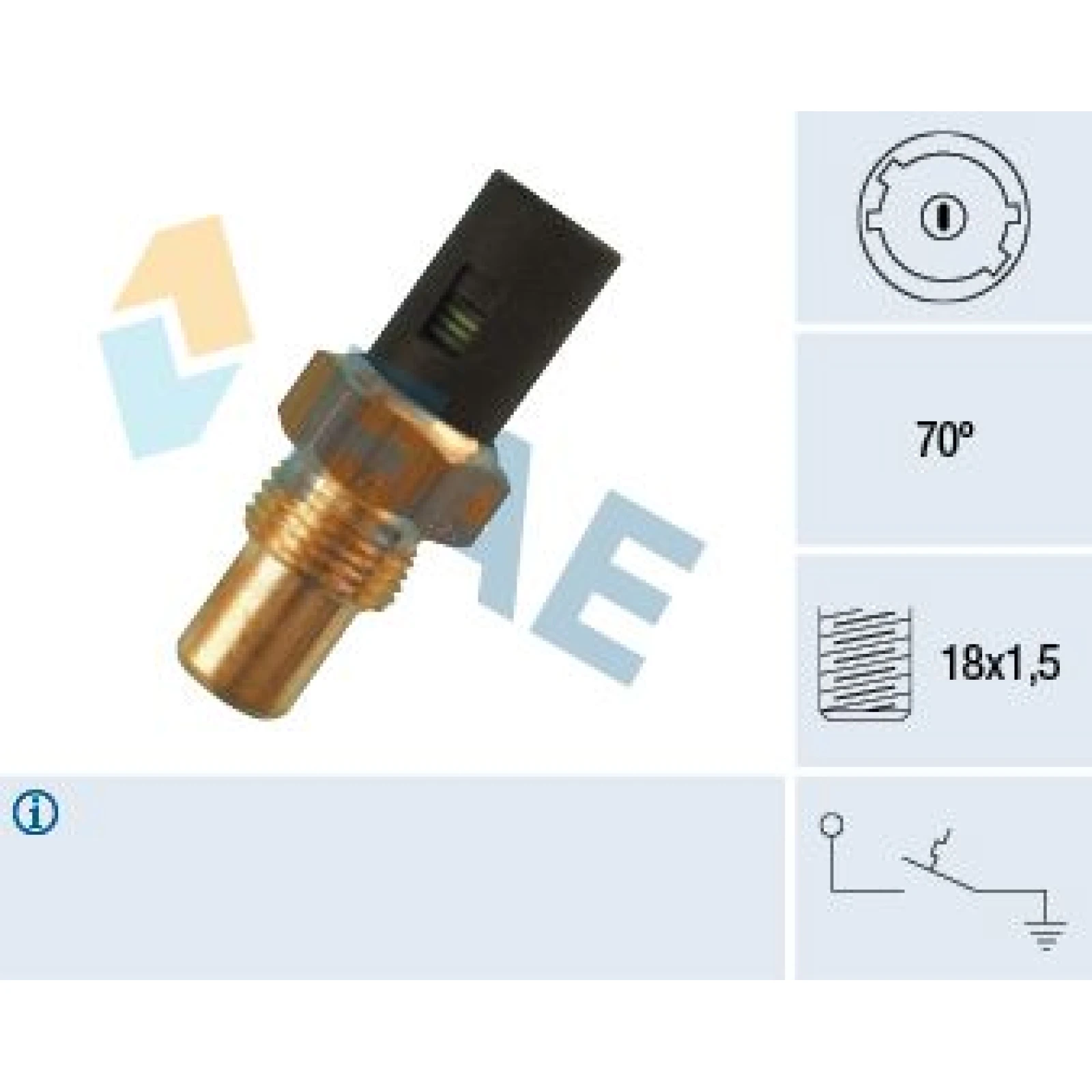 FAE Temperaturschalter, Kühlmittelwarnlampe 35280
