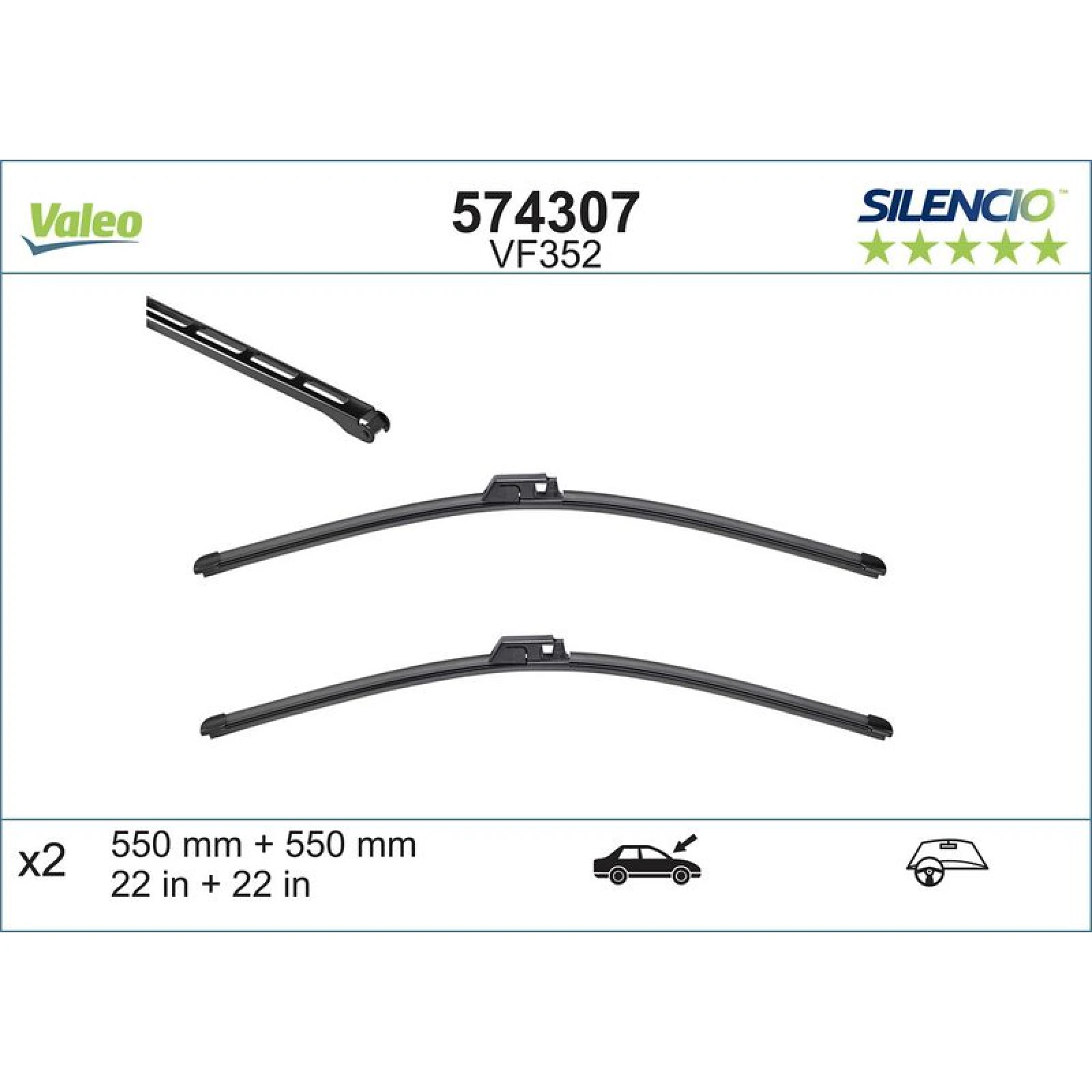 VM352 VALEO Silencio X.TRM Wischer 574307