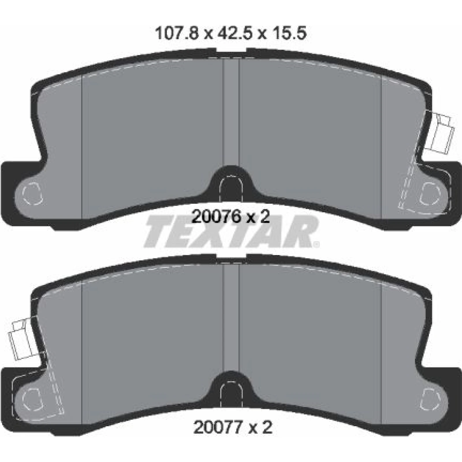 Bremsbelagsatz Toyota T. Corolla 1.4-2.0 D 85-00 2007601