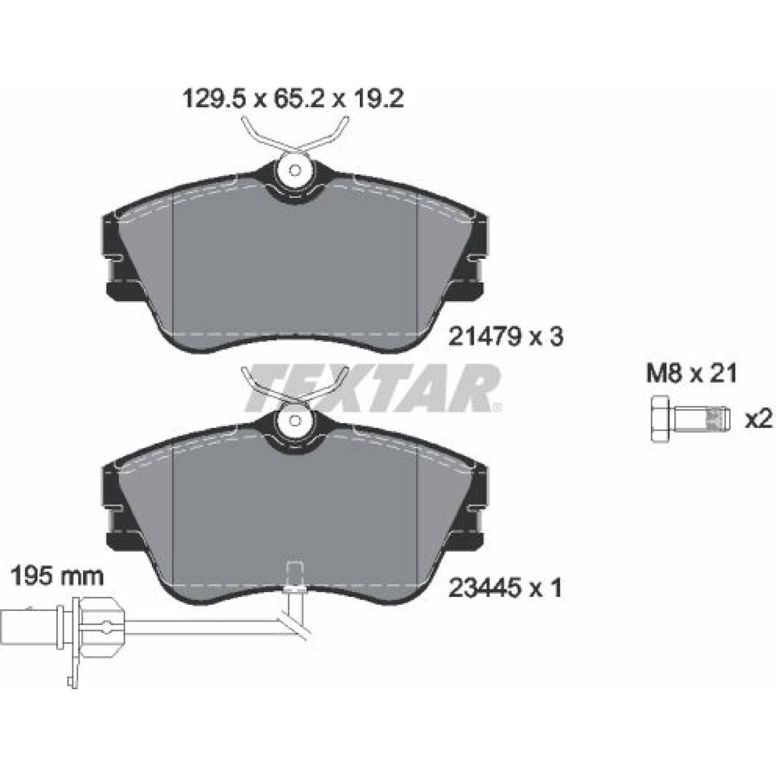 Bremsbelagsatz Vw P. T4 09/90 15 2147903