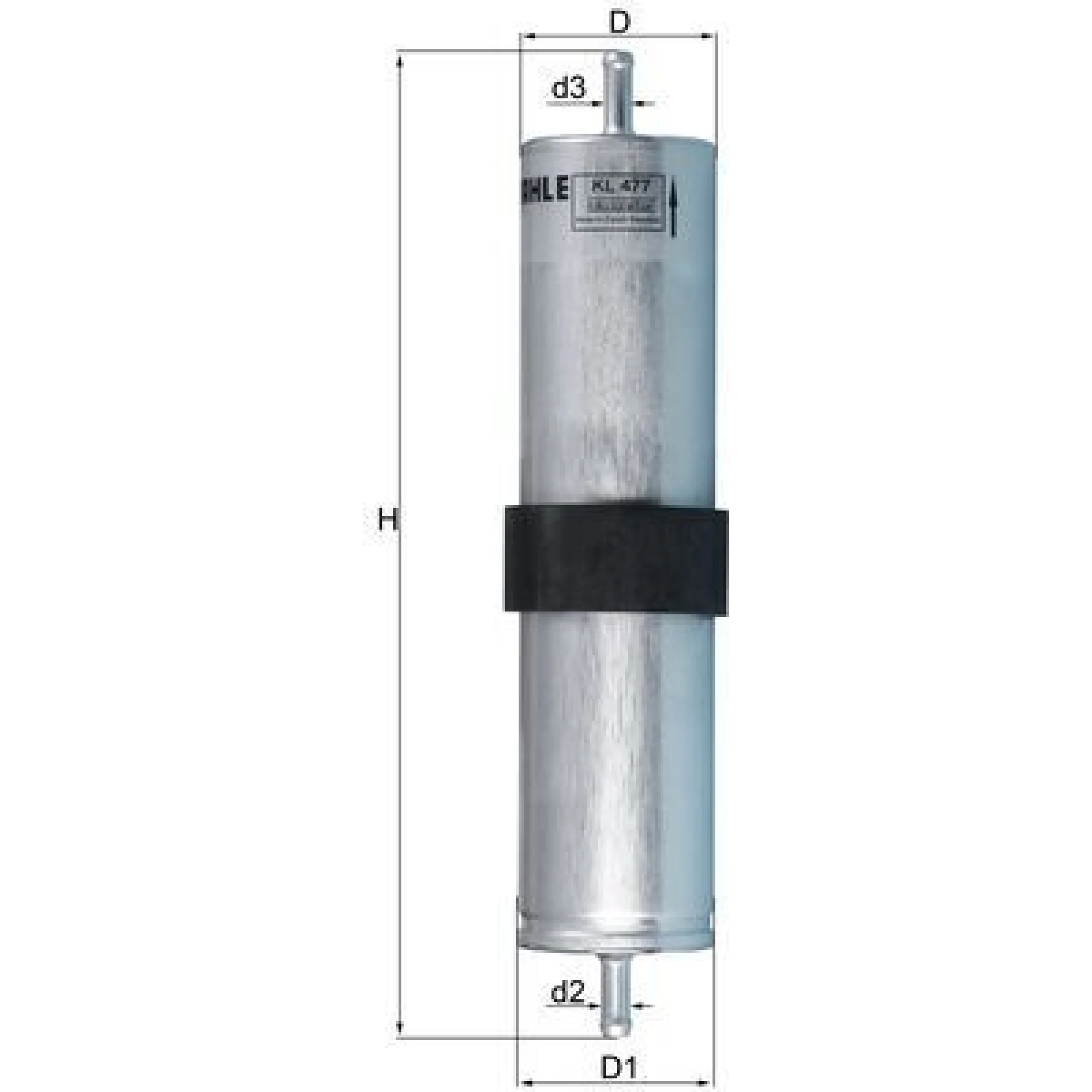 MAHLE Kraftstofffilter KL 477