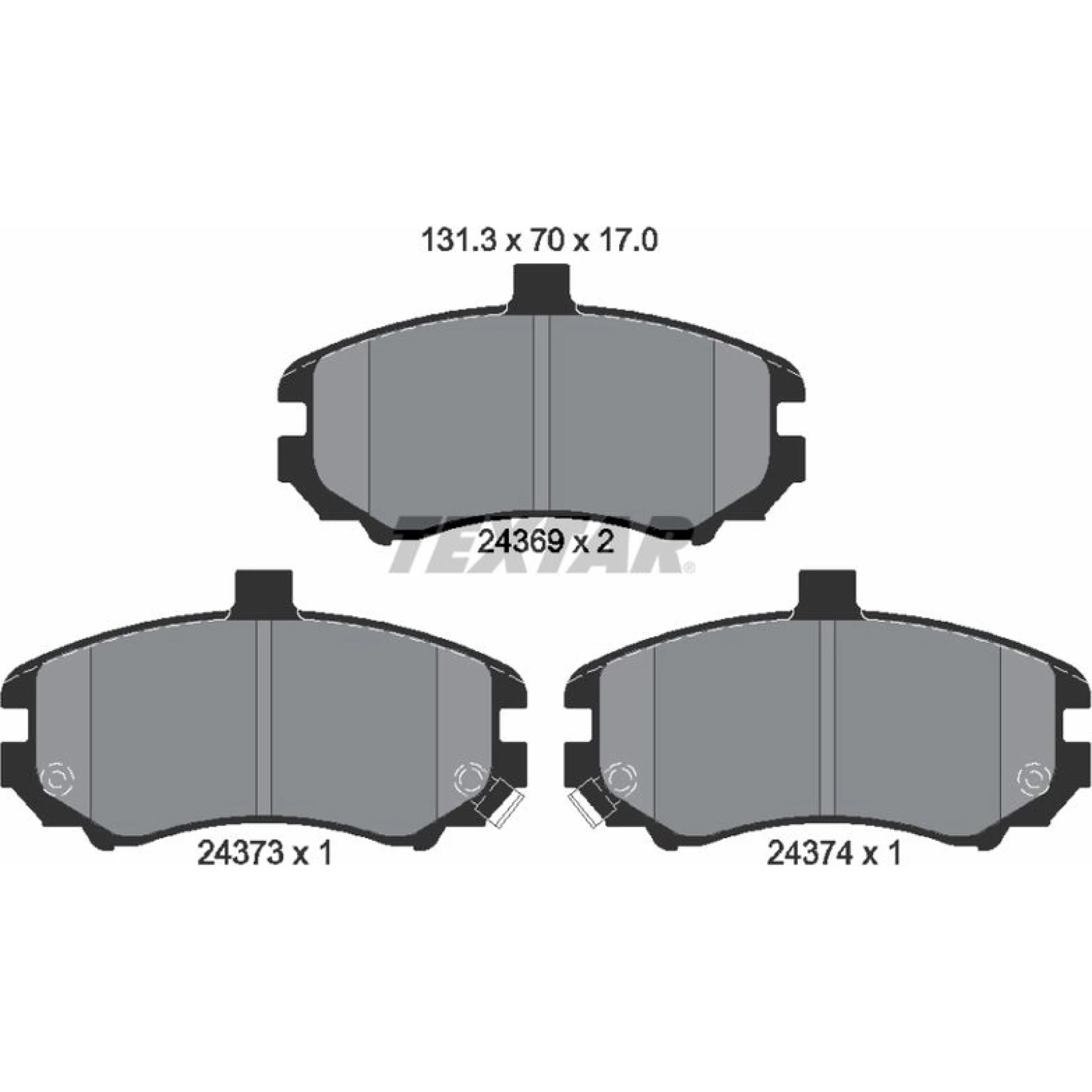 Bremsbelagsatz Hyundai P. Elantra 00 2436901