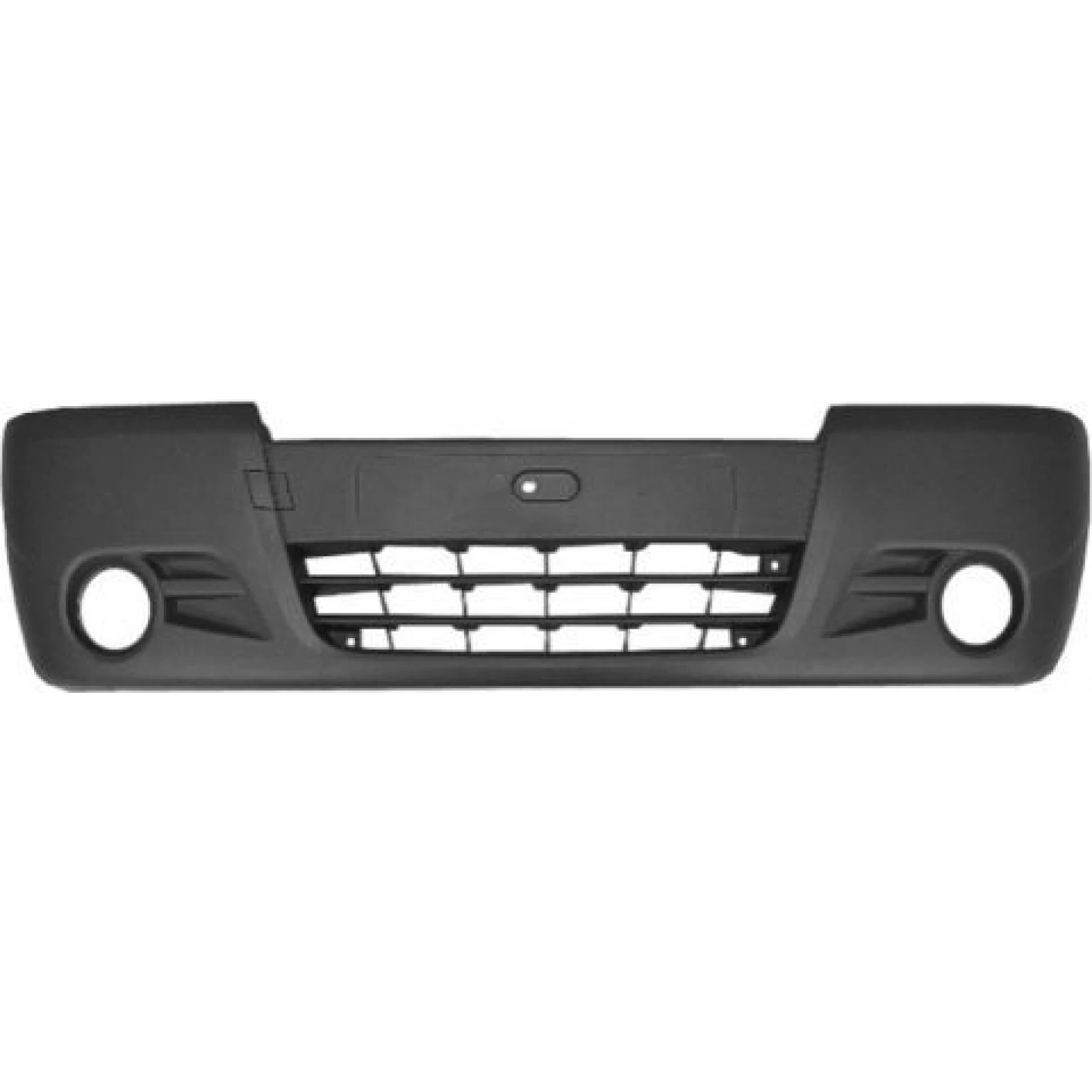 Stoßstange vorne schwarz mit nebelscheinwerfer Premium Quality, passend für Renault Trafic II / Opel Vivaro A / Nissan Primastar, 2001–2014 4696,303,8