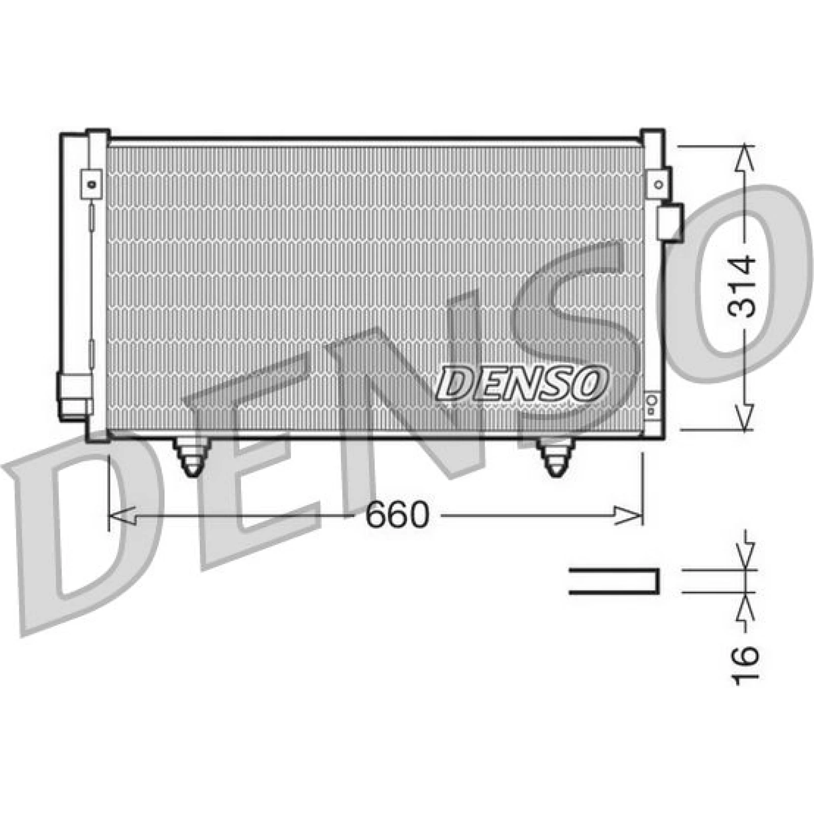 DENSO Klimaanlagenkühler DCN36003