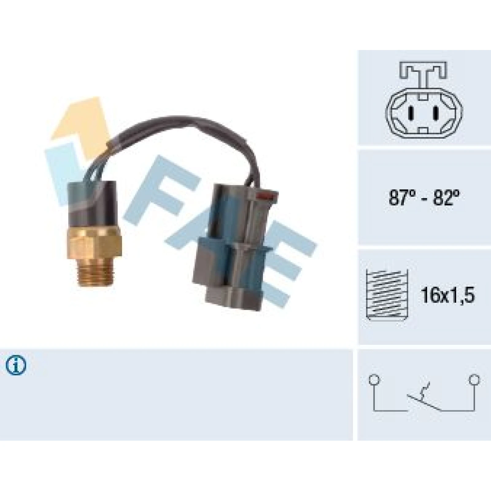 FAE Temperaturschalter, Kühlerlüfter 37760