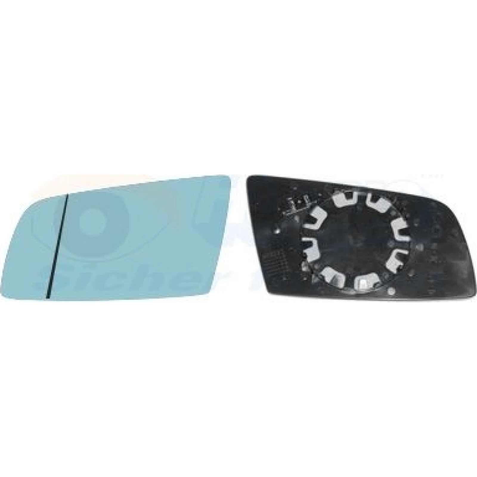 VAN WEZEL Spiegelglas, Außenspiegel 0655837