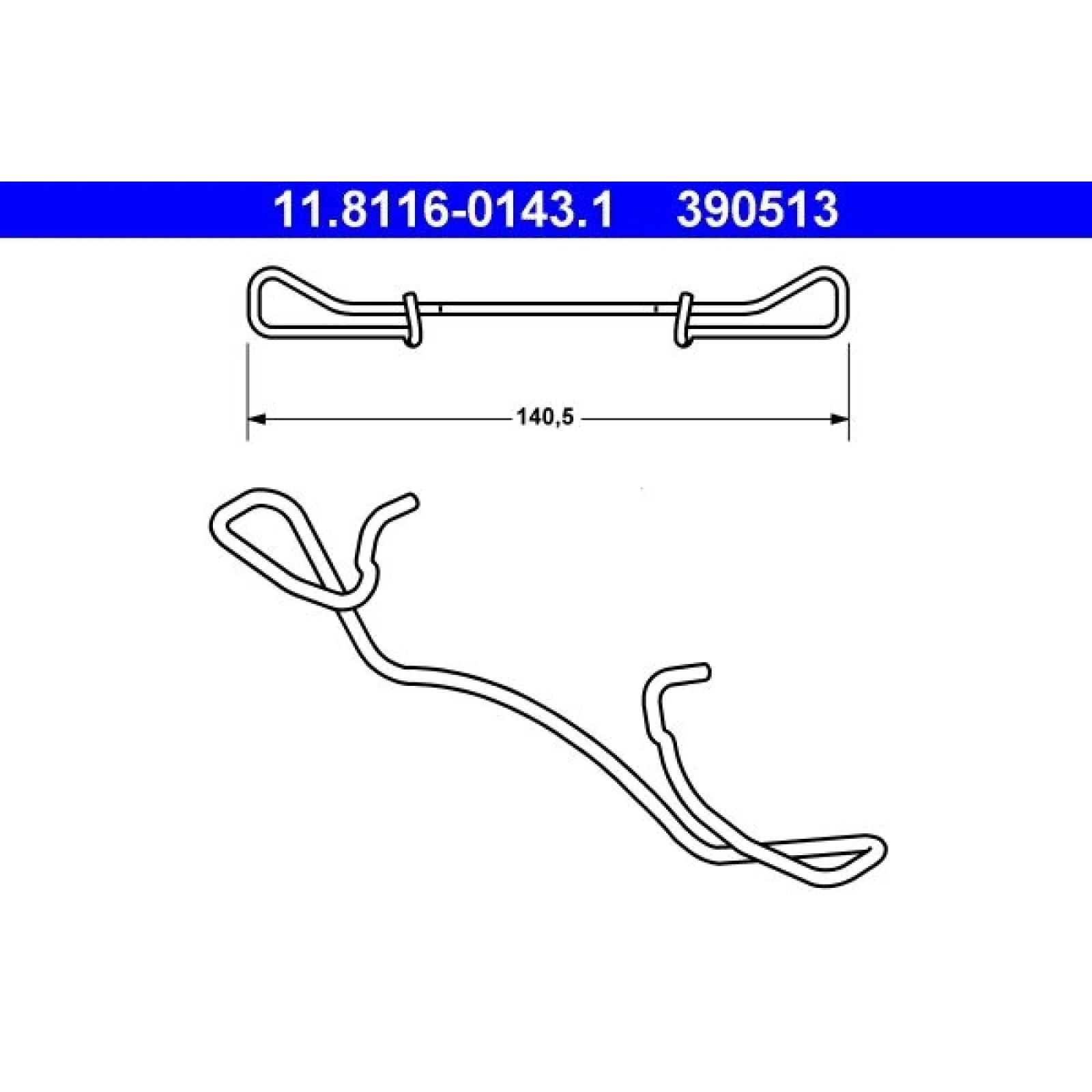 Feder, Bremssattel 11.8116-0143.1