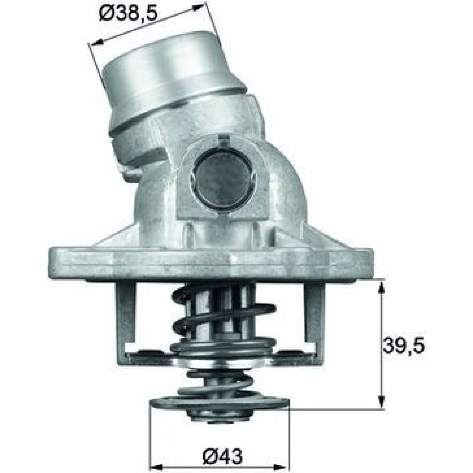 TI 32 88 MAHLE Kühlmittelthermostat TI 32 88, 88 °C – u. a. für BMW 7er (E65, E66, E67), 7er (E38) – OE Nummer 11512248542 - l