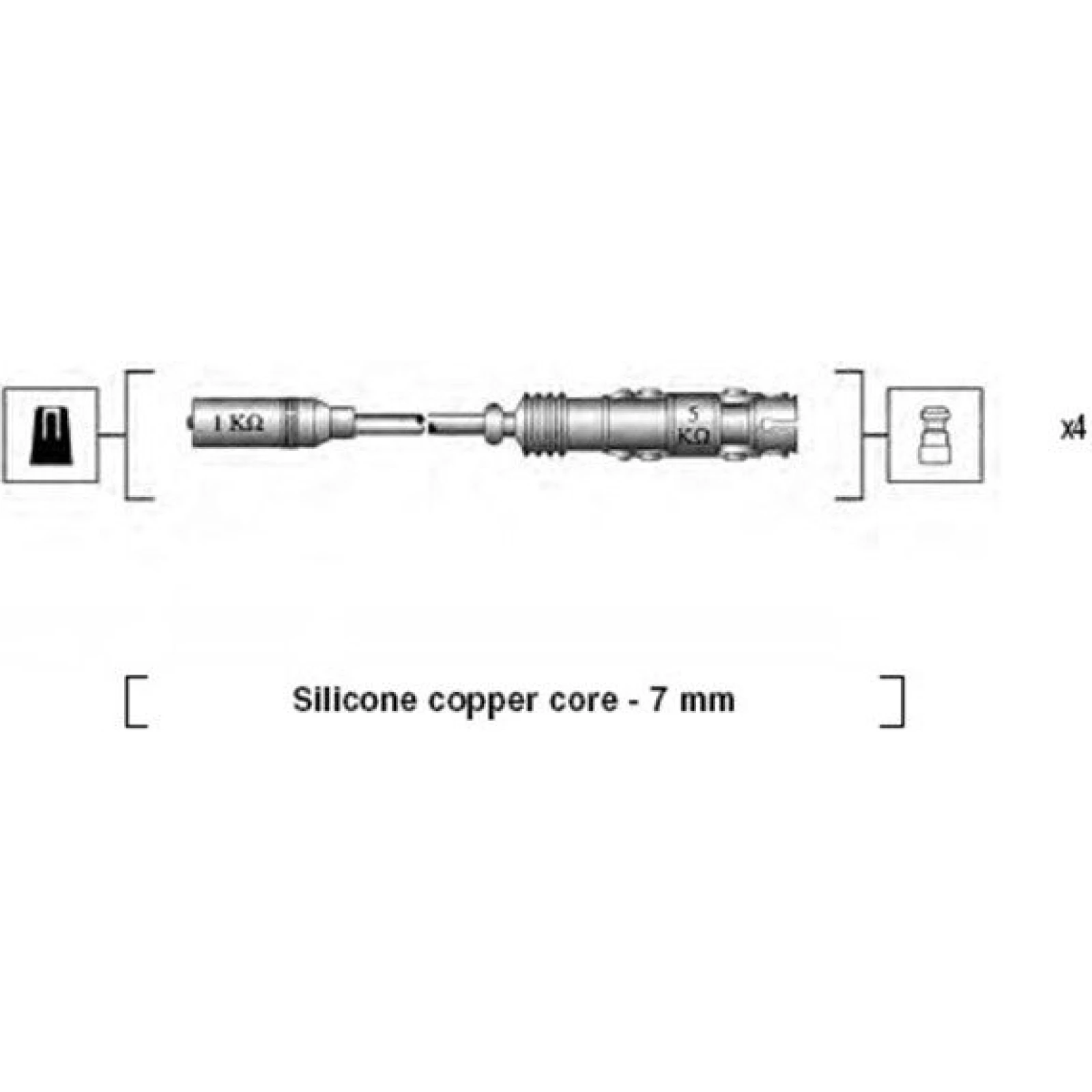 941175250764 Magneti Marelli Zündkabelsatz 941175250764