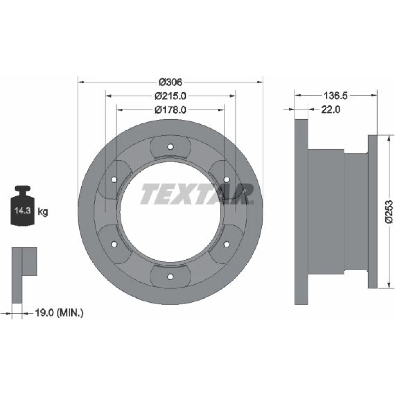 Bremsscheibe Iveco T. Daily 65C15 93127300