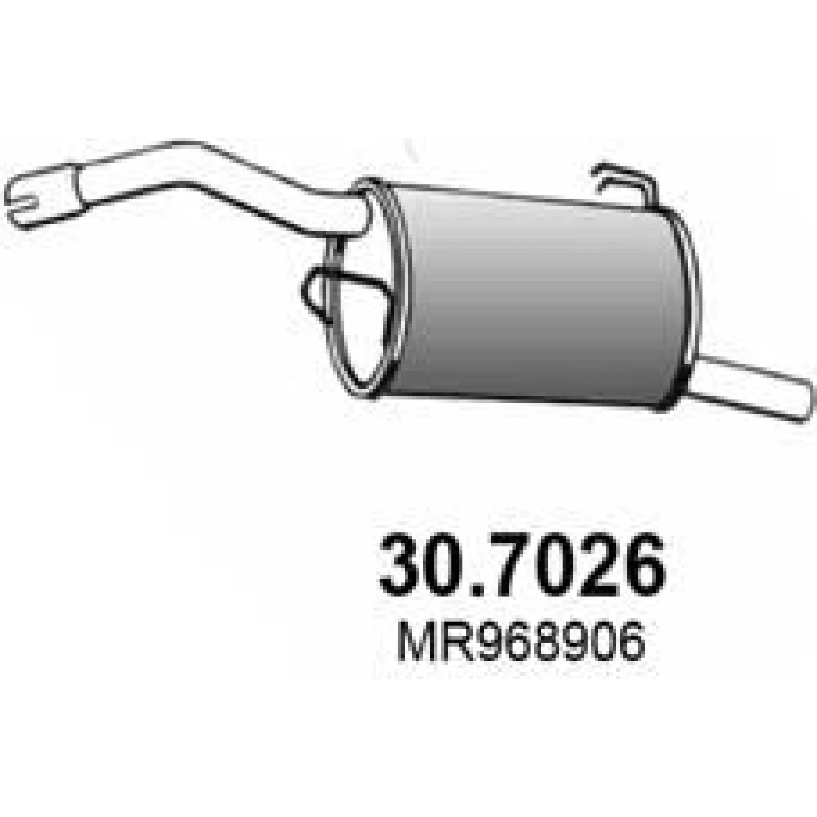 Endschalldämpfer 30.7026