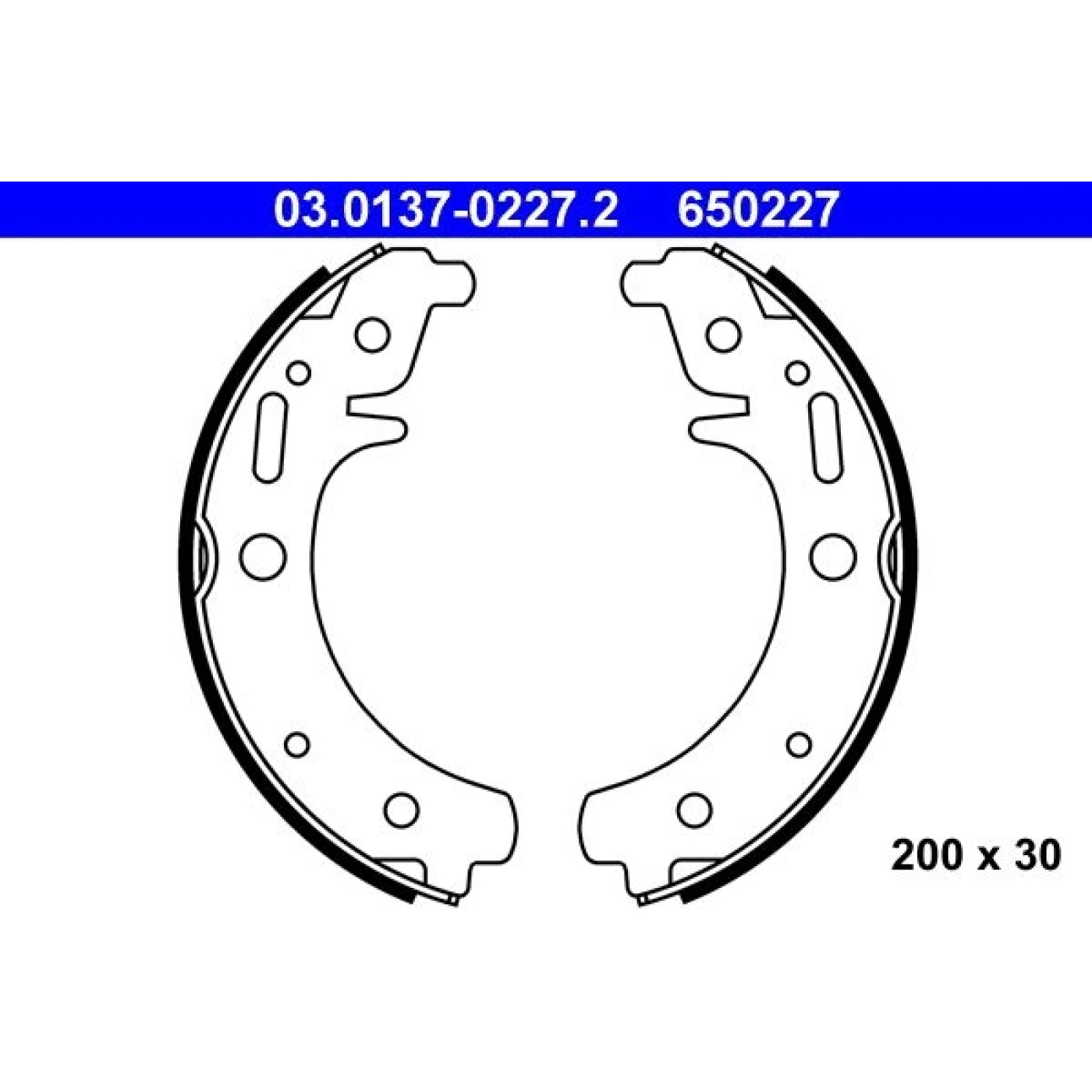 Bremsbackensatz 03.0137-0227.2