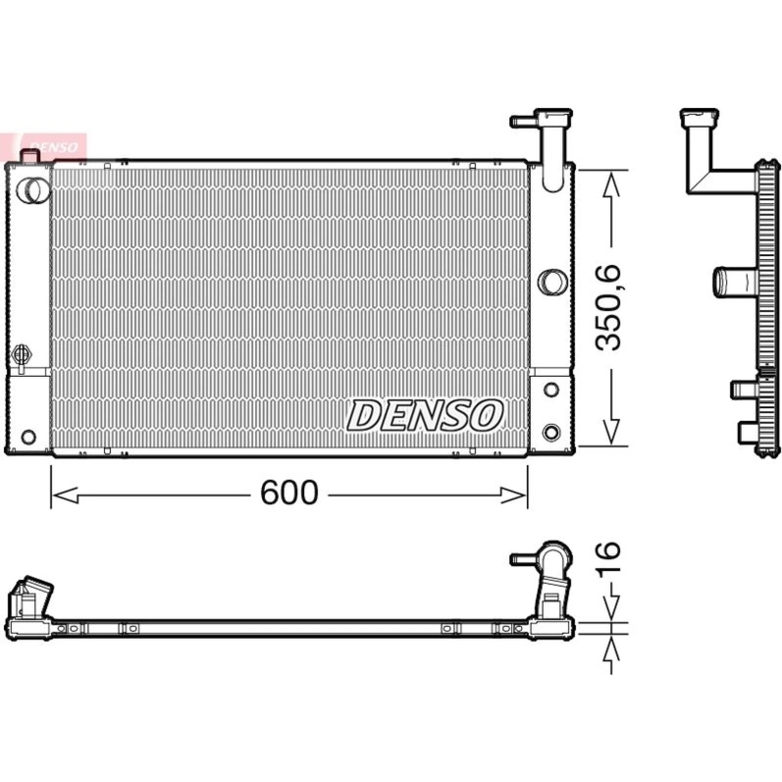 DENSO Kühler, Motorkühlung DRM50133