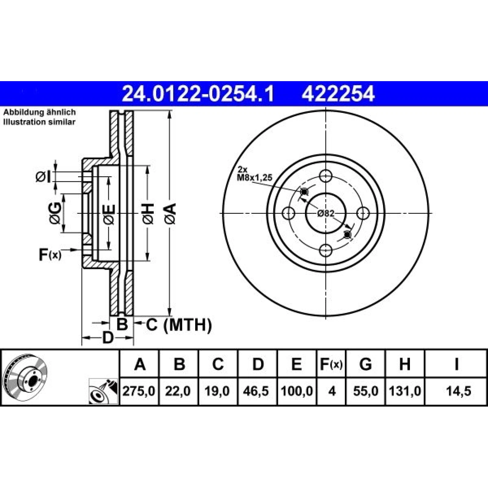 Bremsscheibe 24.0122-0254.1