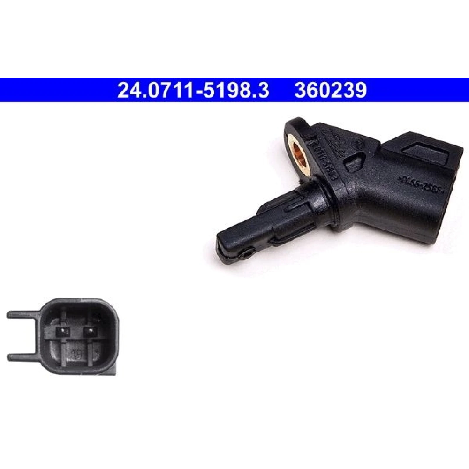 ATE ABS Sensor 24.0711-5198.3