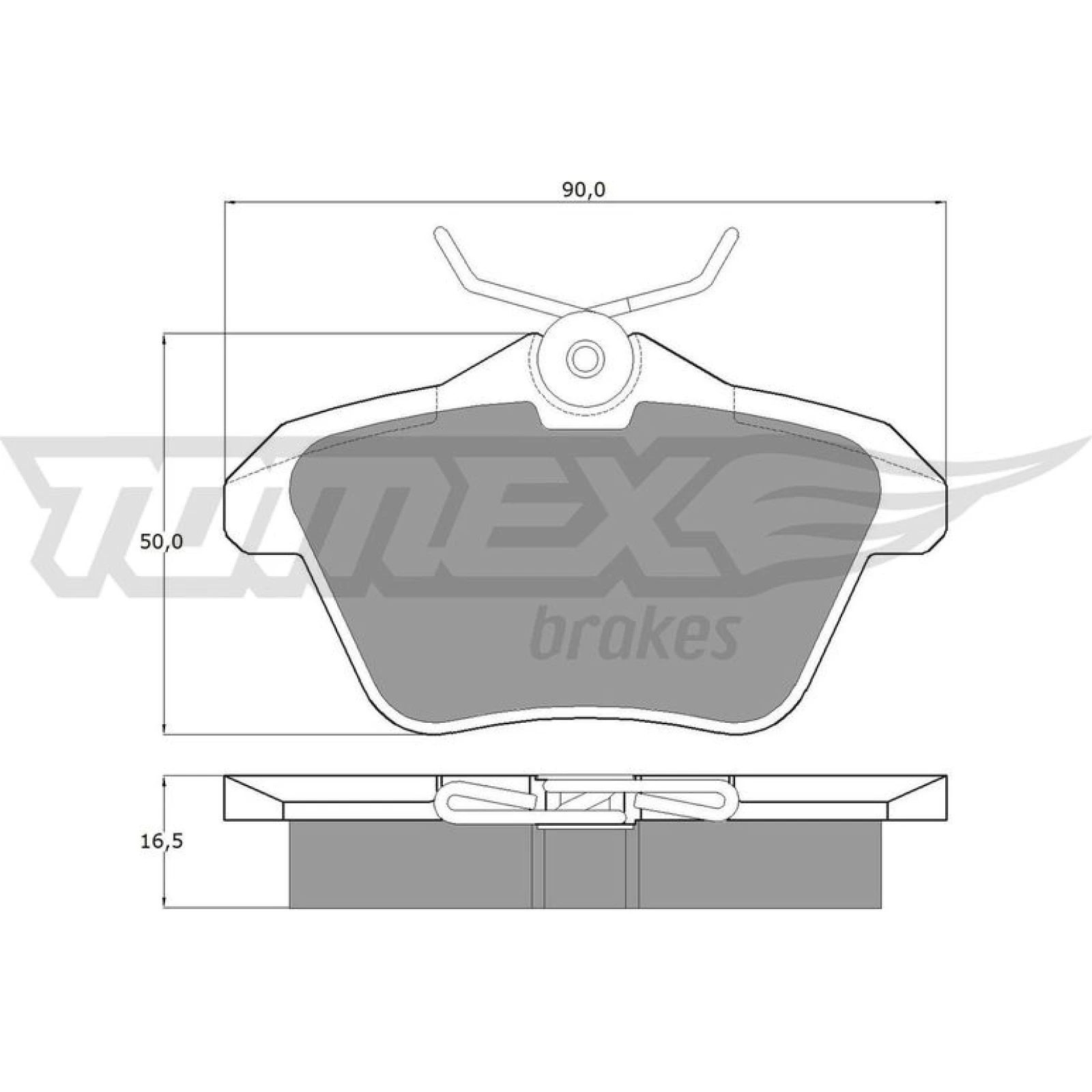 TOMEX brakes Bremsbelagsatz, Scheibenbremse TX 12-68