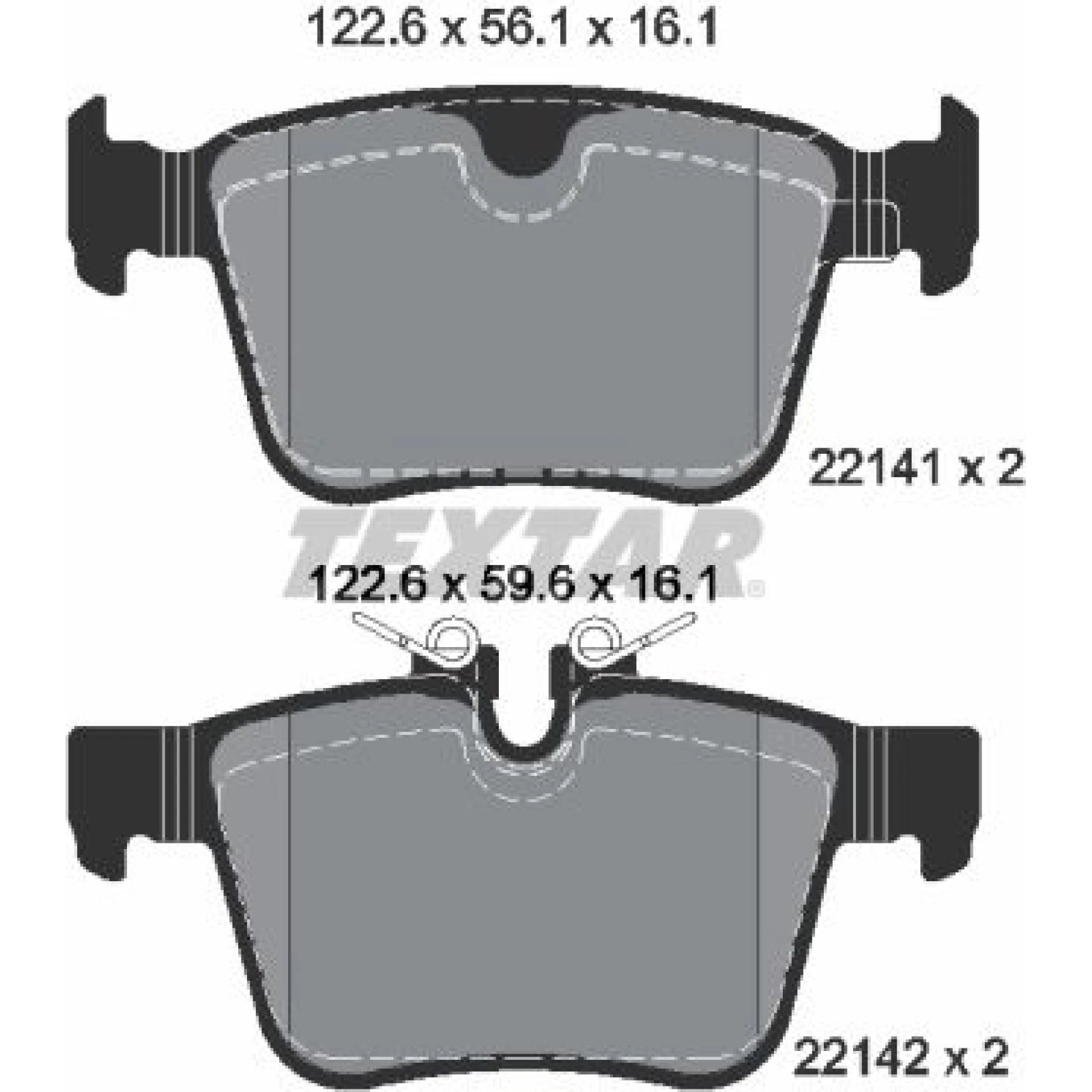 Bremsbelagsatz Volvo T. S90/V90/Xc90 2.0 14 2214101