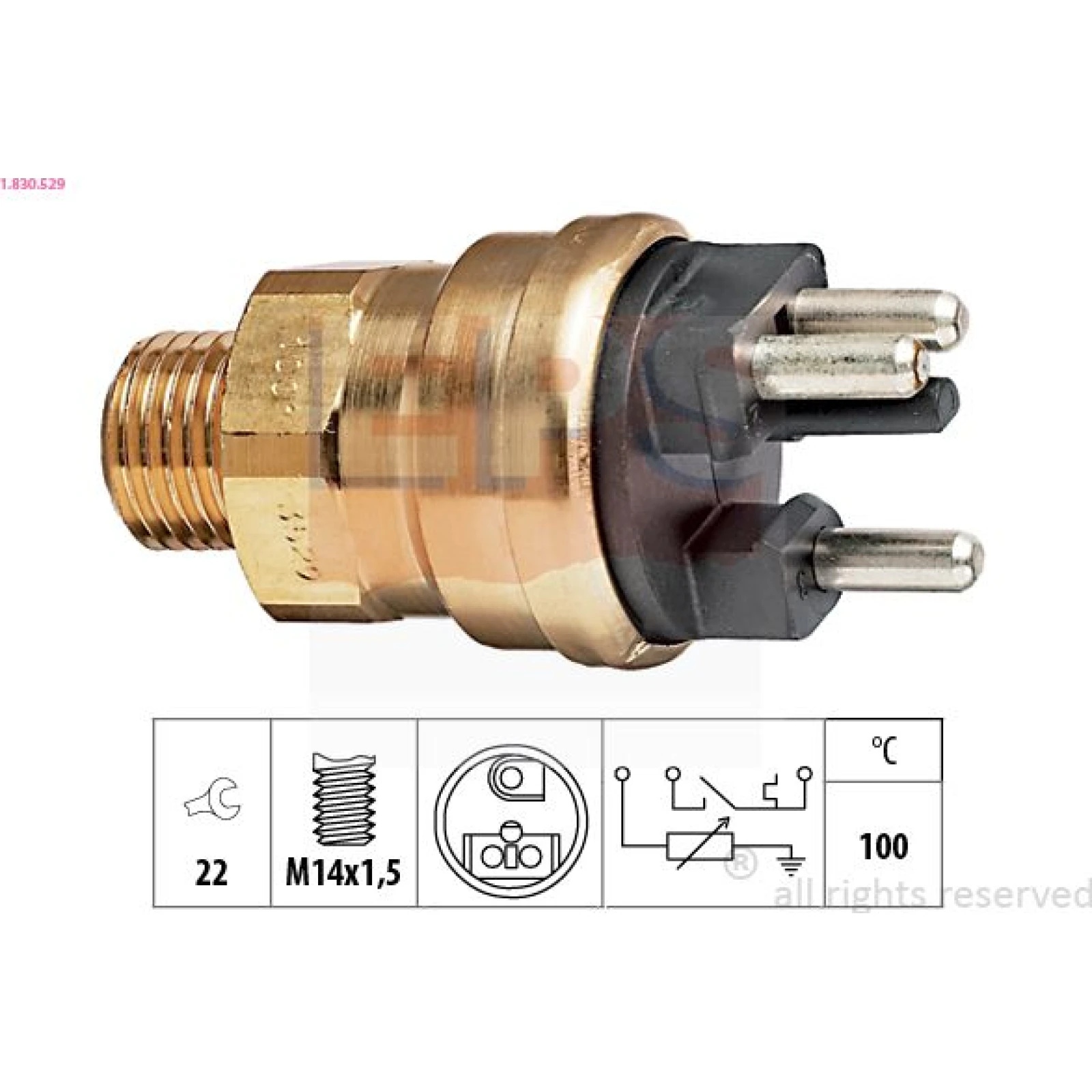 Kühlmitteltemperatur-Sensor 1.830.529