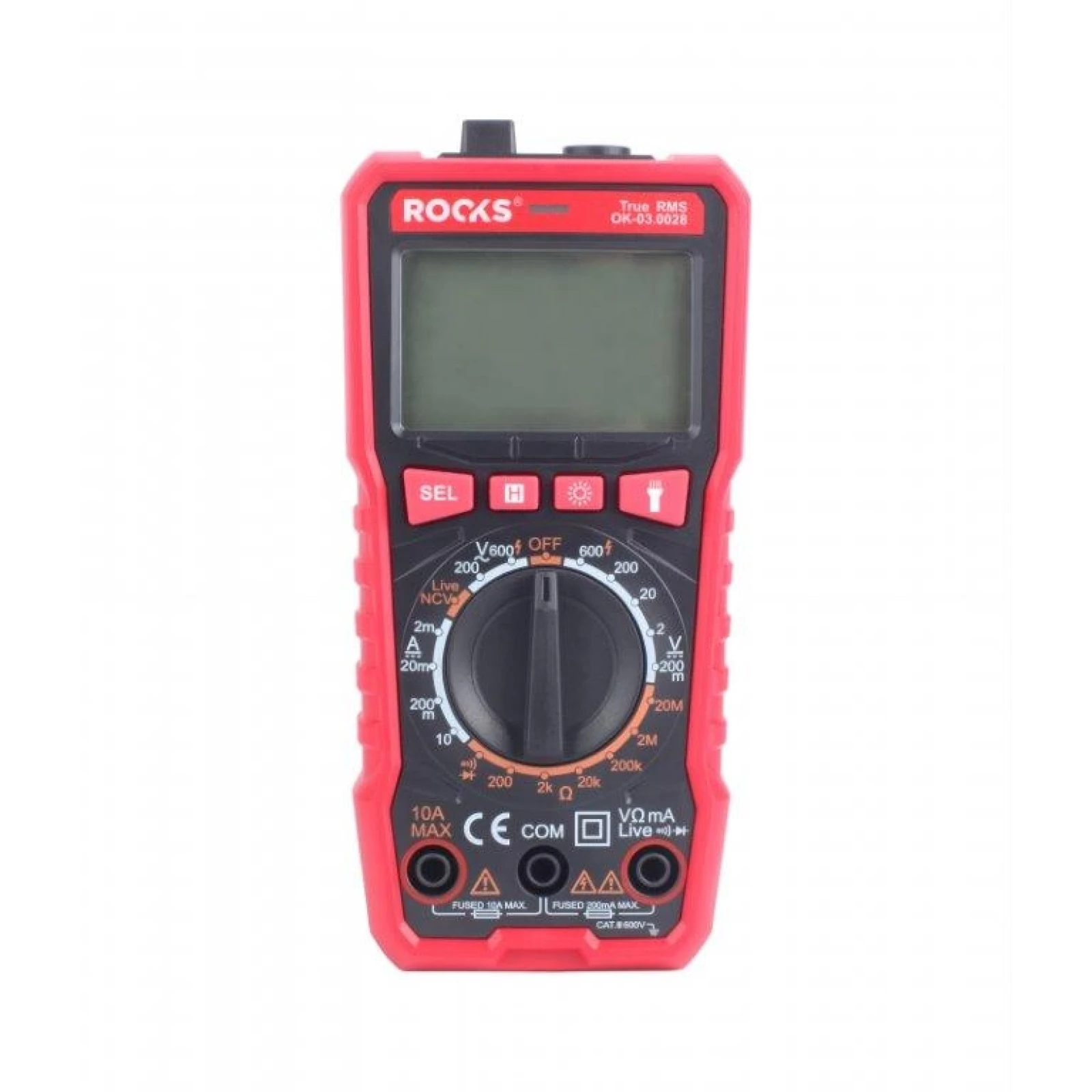 ROOKS Multimeter, Basic Digital Meter, LED-Ncv-System, True Rms OK-03.0028
