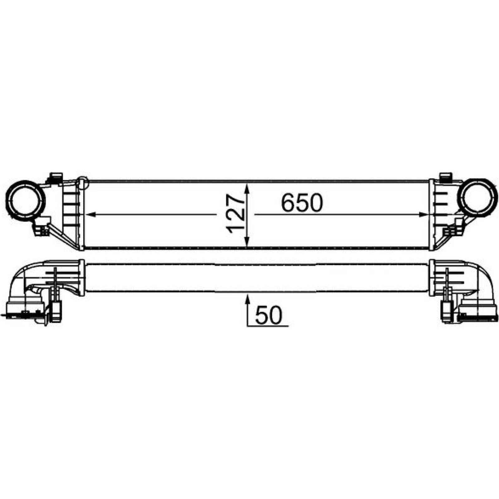MAHLE Ladeluftkühler CI 343 000S