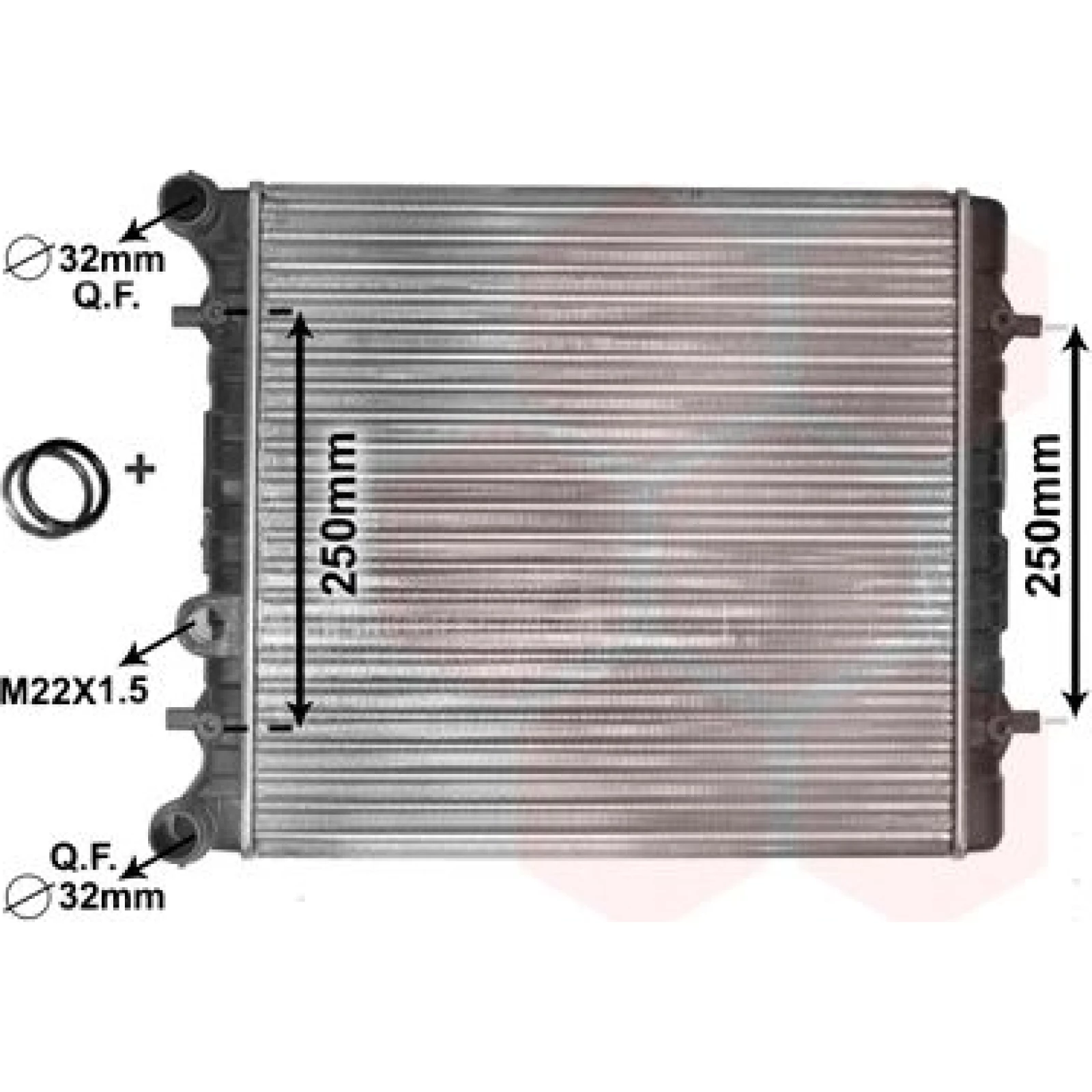 VAN WEZEL Kühler, Motorkühlung 58002152