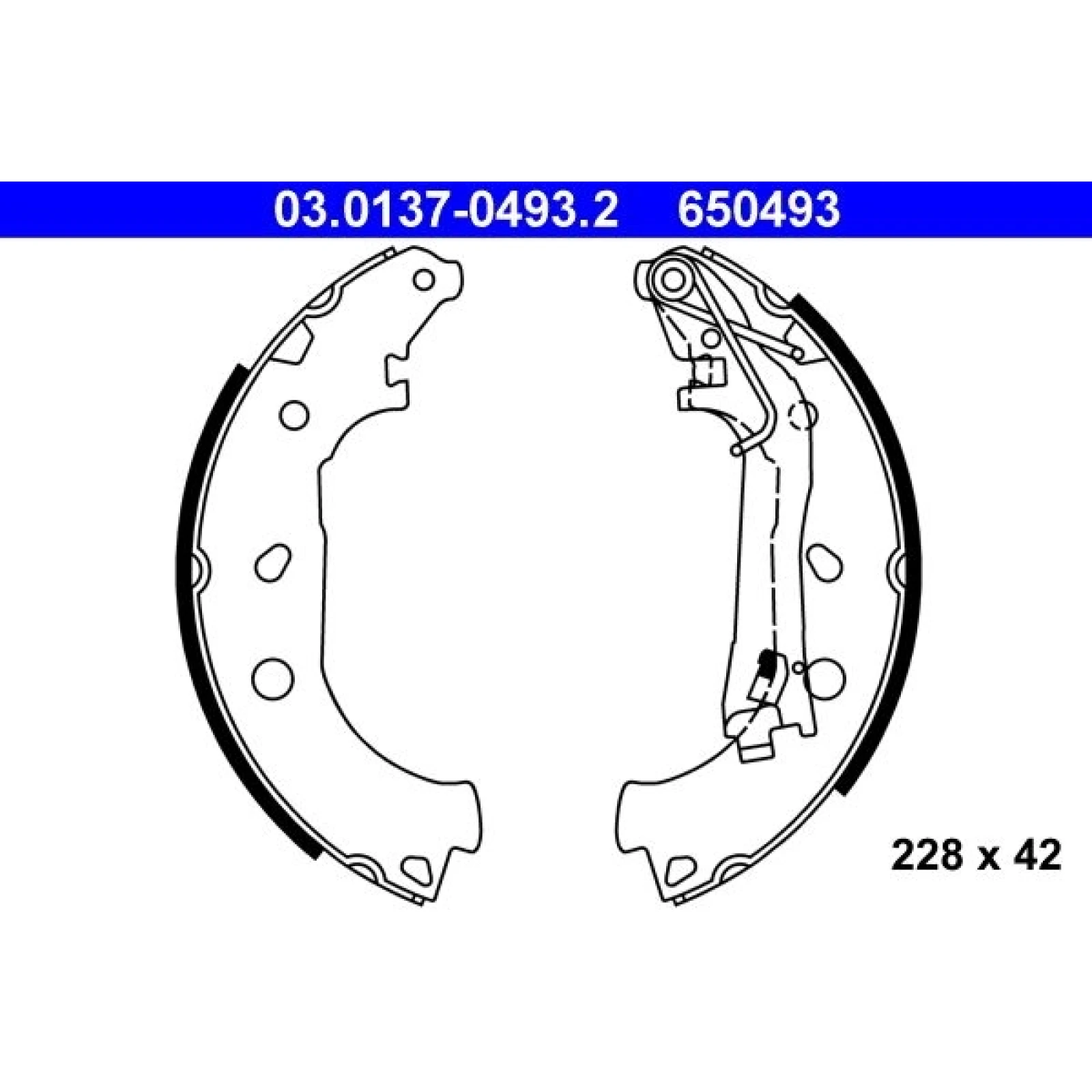 Bremsbackensatz 03.0137-0493.2