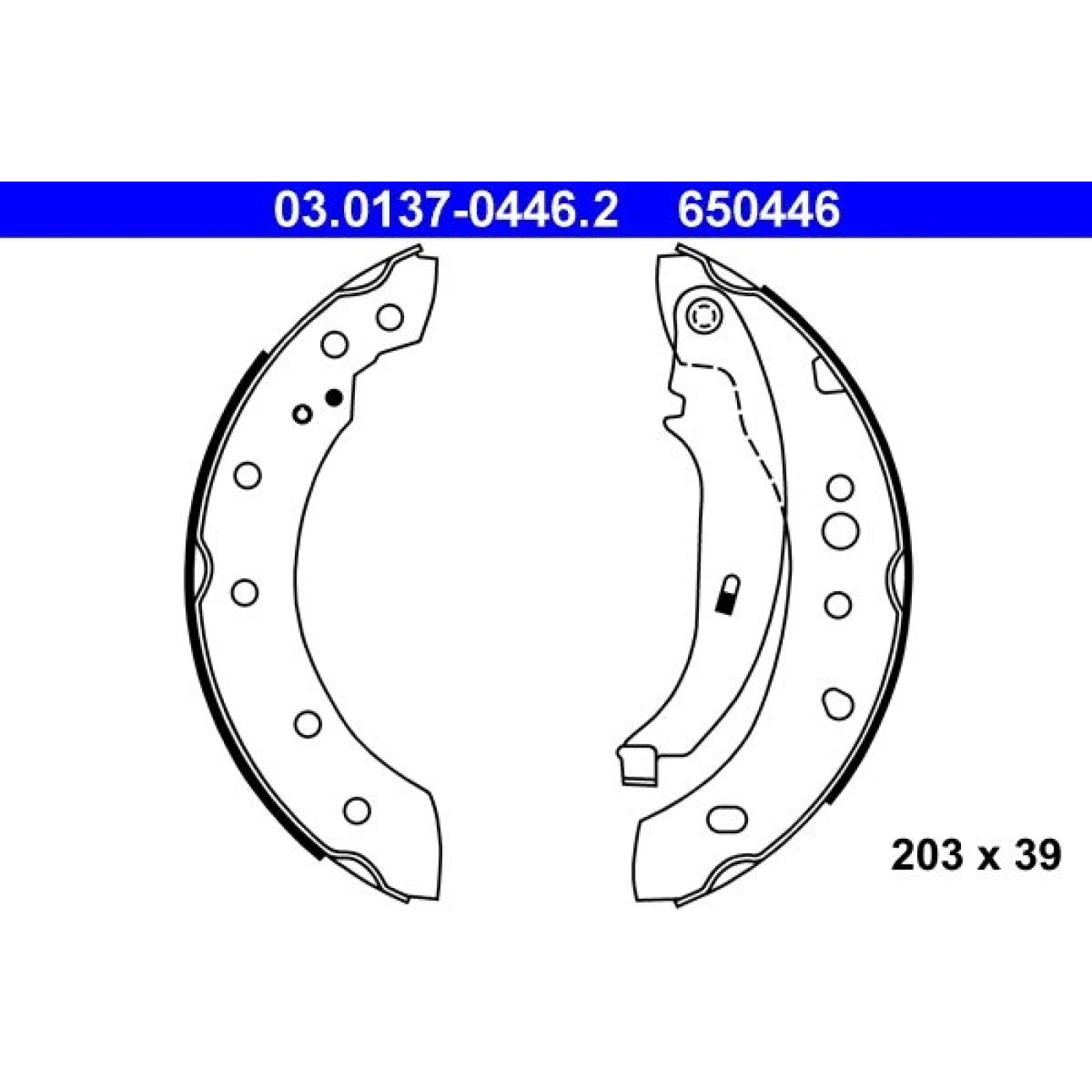 Bremsbackensatz 03.0137-0446.2