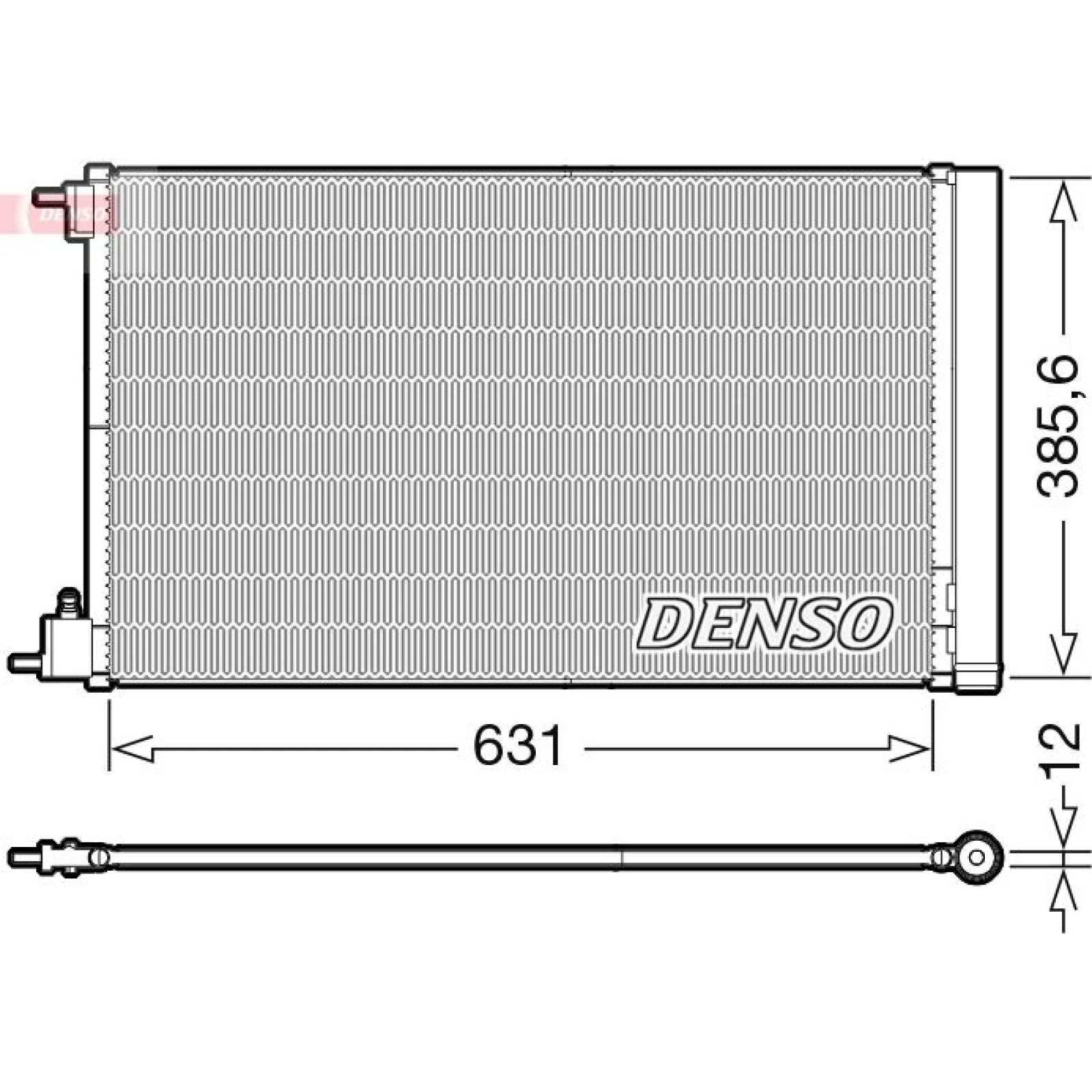 DENSO Kondensator, Klimaanlage DCN20039