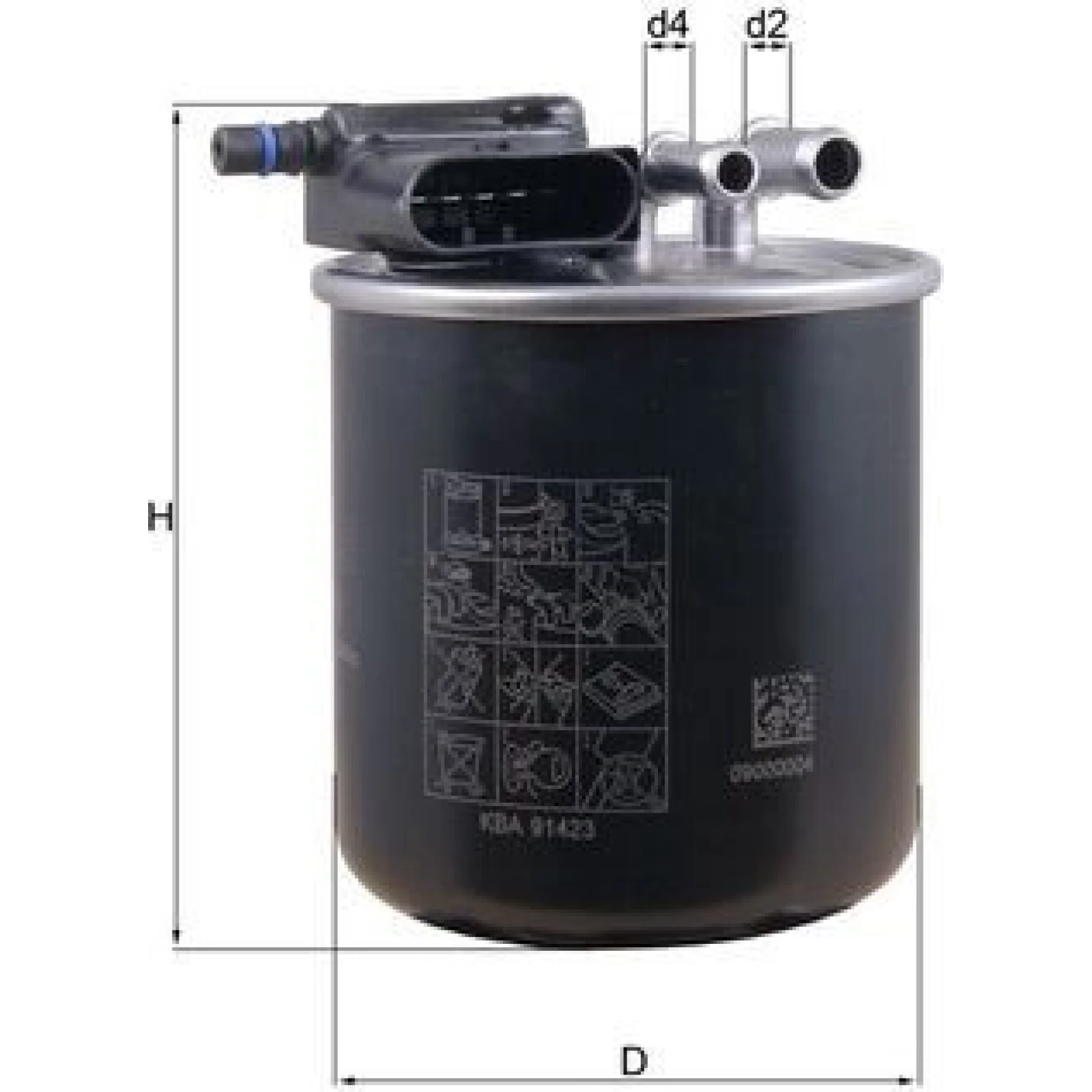 MAHLE Kraftstofffilter KL 949