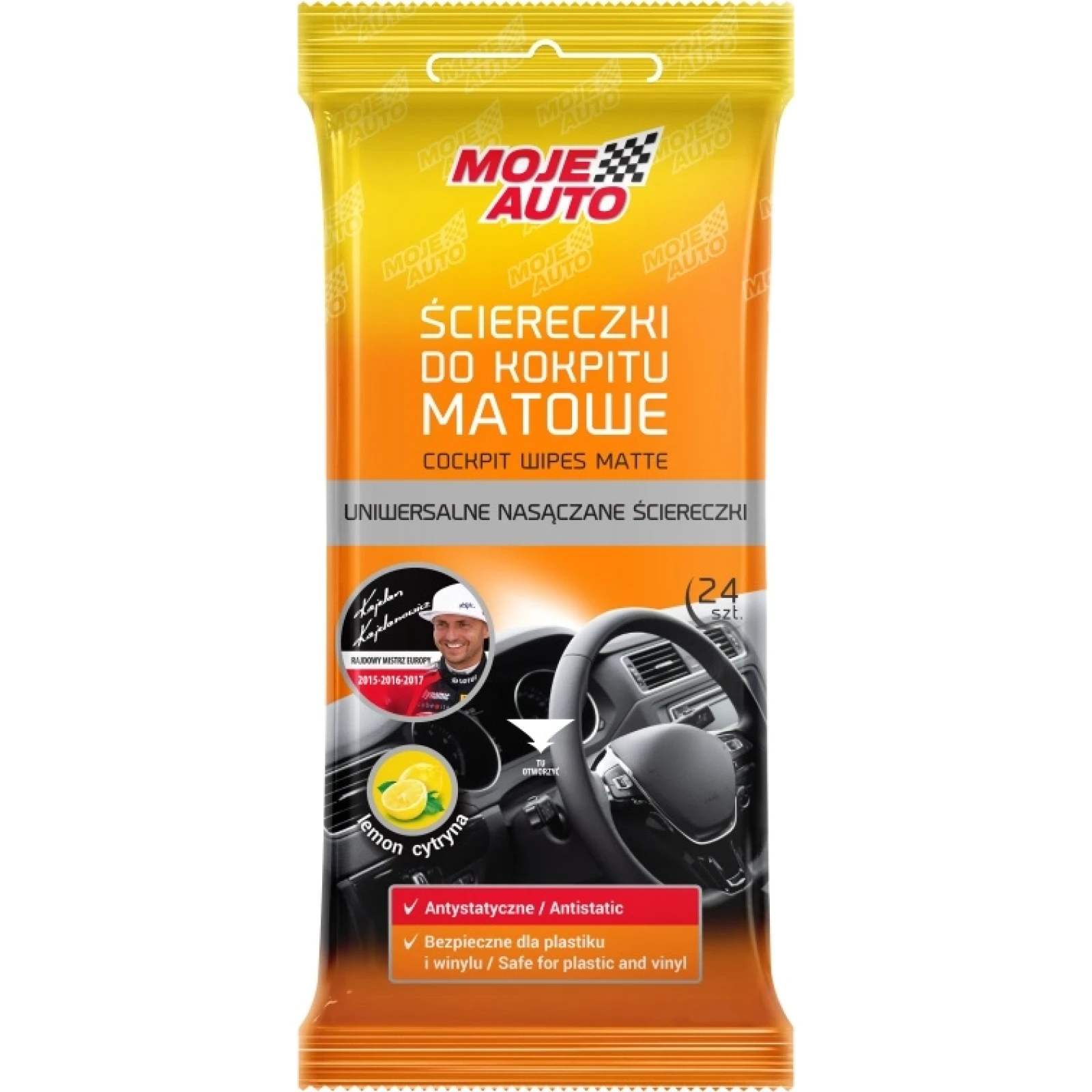 MOJE AUTO AMT19-068 Cockpitpflege Tücher Matt 24 Stück