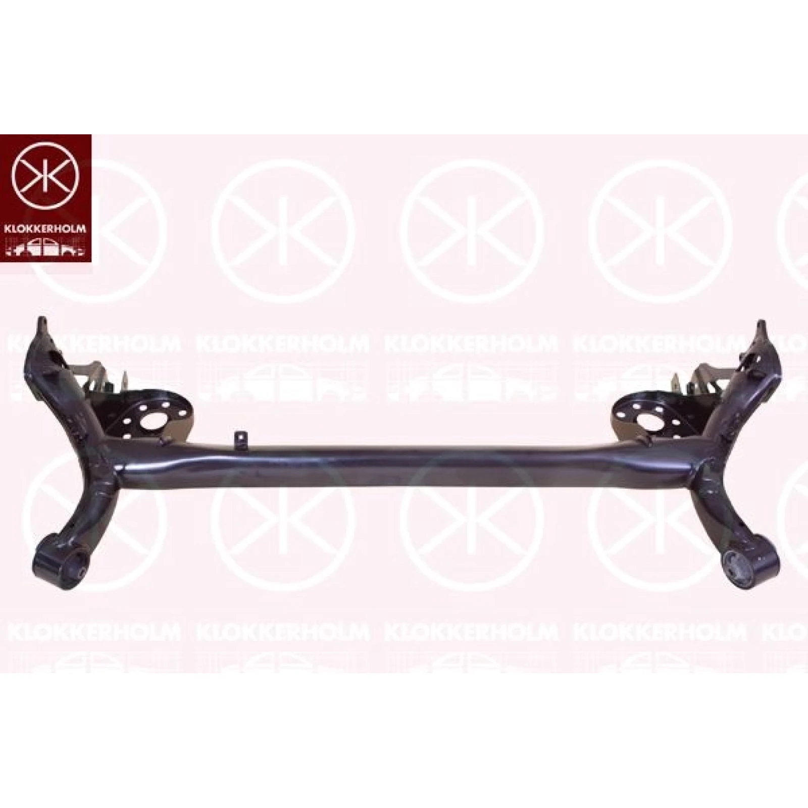 Klokkerholm 8155006 Hinterachskörper mit Gummilager für Scheibenbremse – passend für Toyota Yaris II (P9) / Yaris III (P13), mit Scheibenbremse