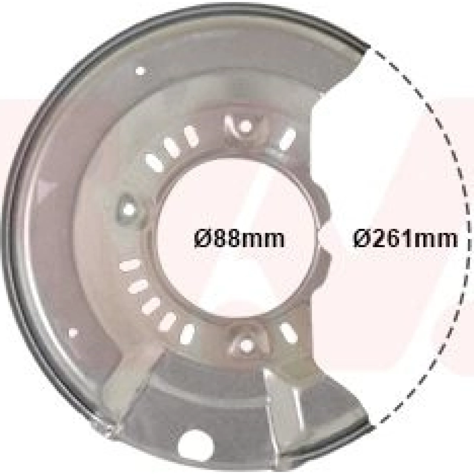 VAN WEZEL Spritzblech, Bremsscheibe 5430371