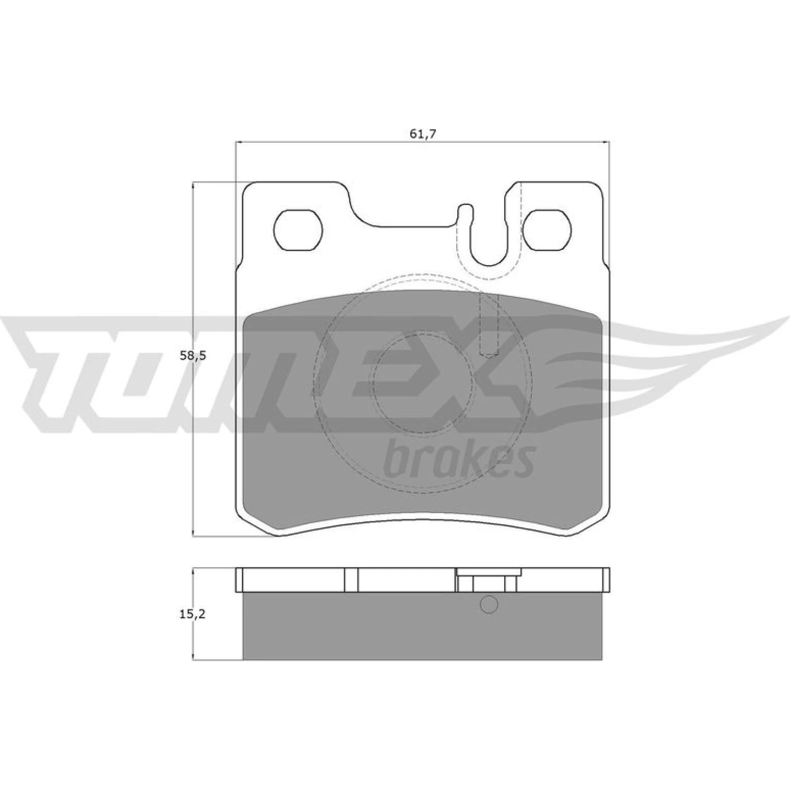 TOMEX brakes Bremsbelagsatz, Scheibenbremse TX 12-33