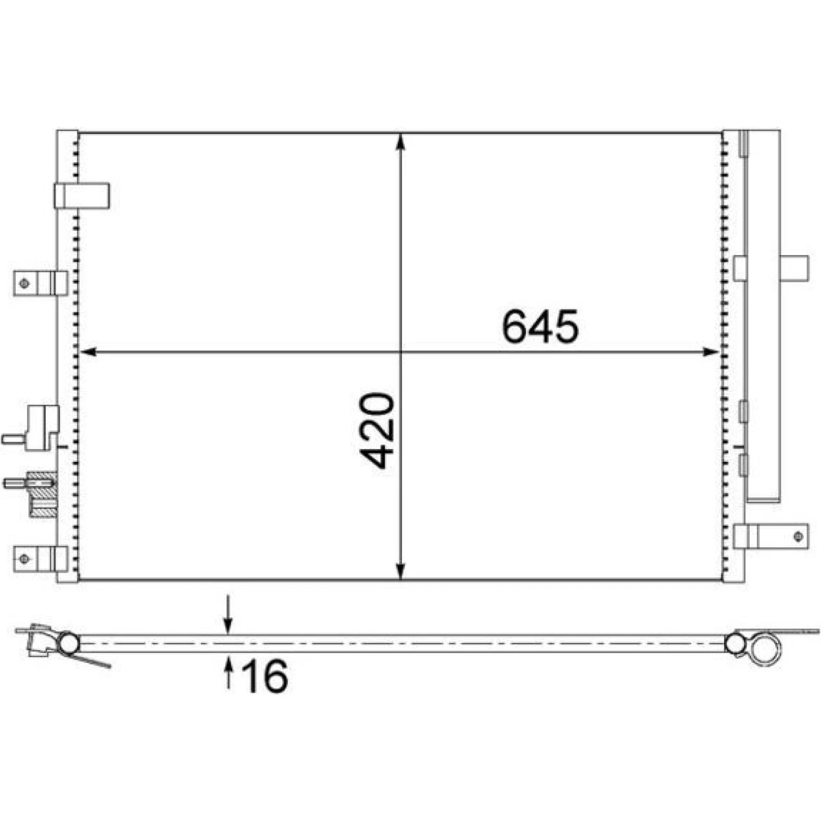 Kondensator, Klimaanlage AC 693 000S
