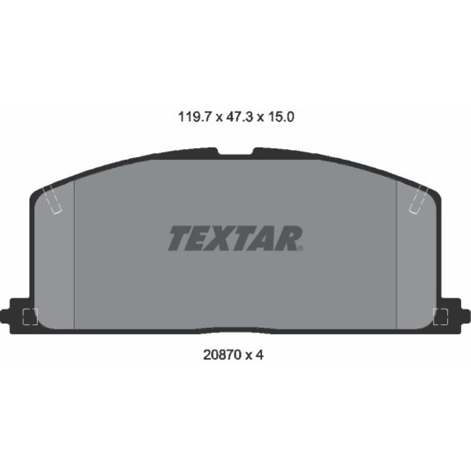 Textar Bremsbelagsatz 2087001