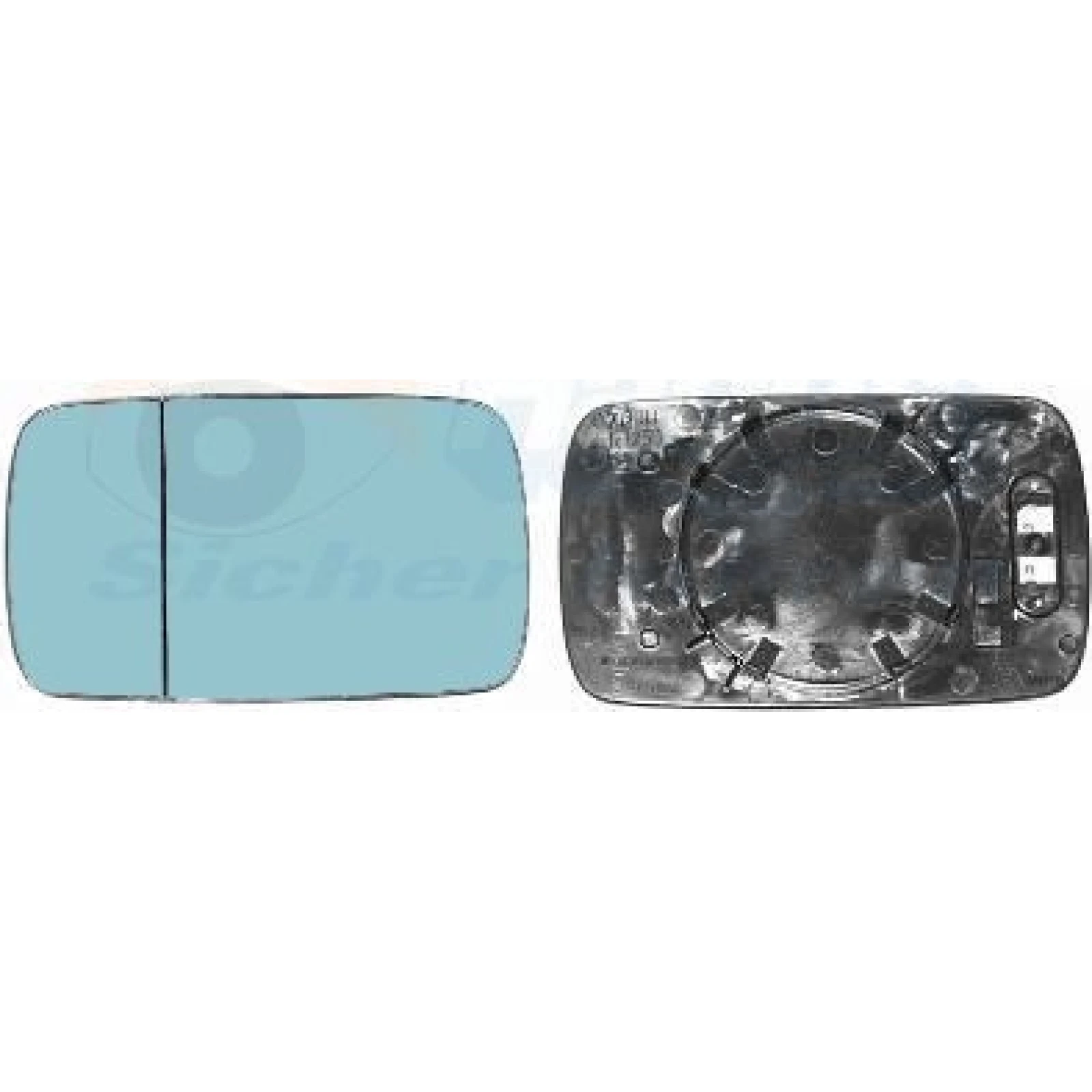 VAN WEZEL Spiegelglas, Außenspiegel 0646837