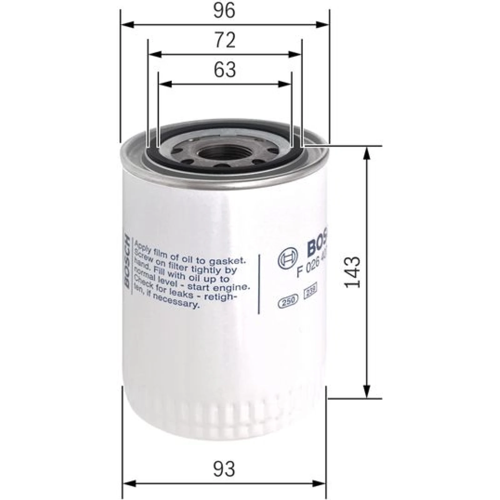 Ölfilter F 026 407 121