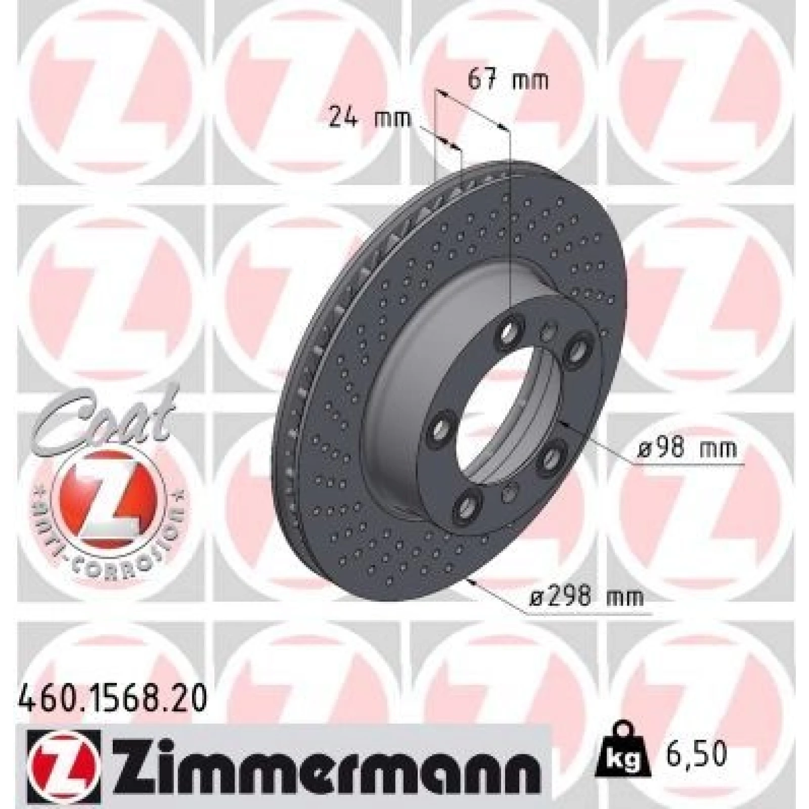 ZIMMERMANN Bremsscheibe 460.1568.20