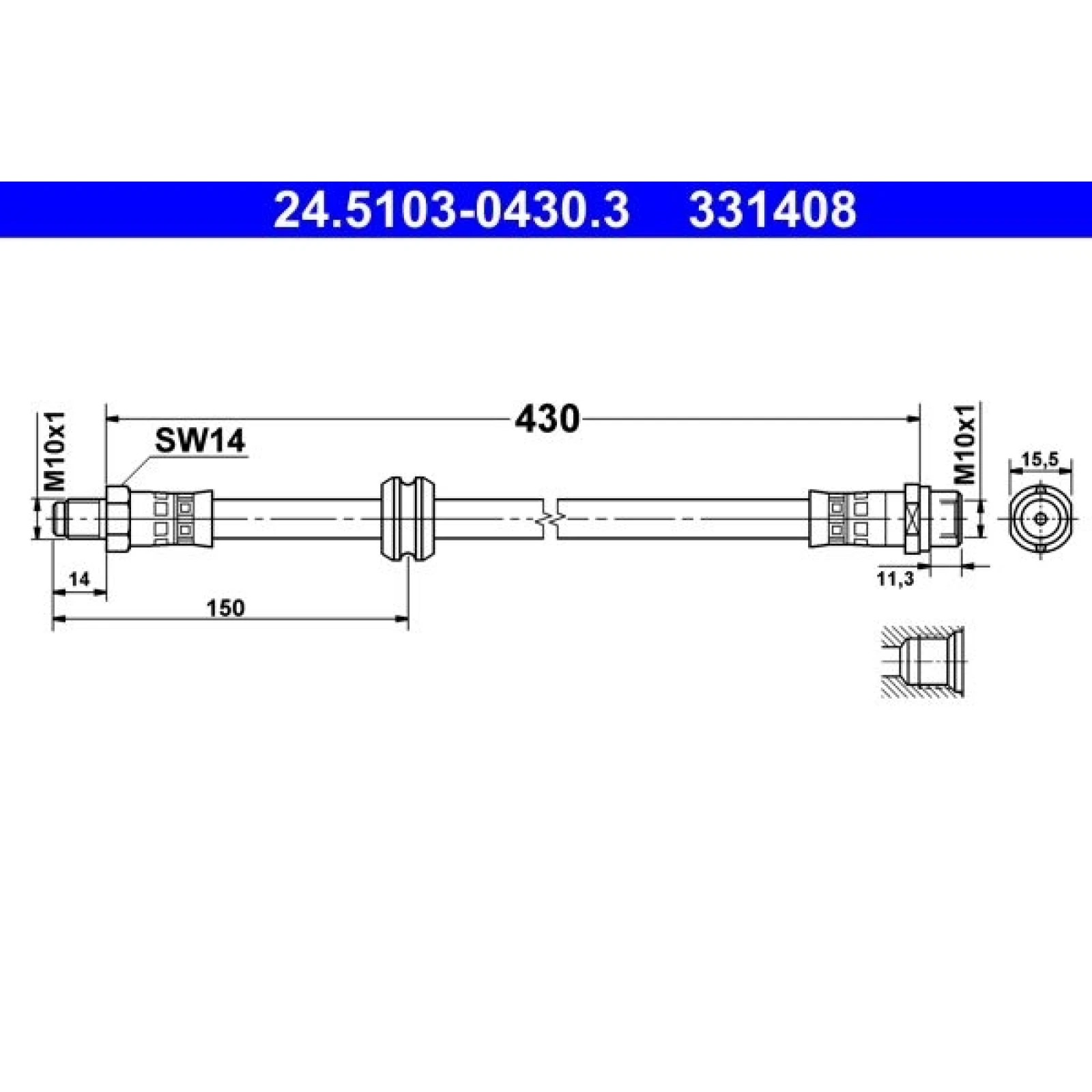 Bremsschlauch 24.5103-0430.3