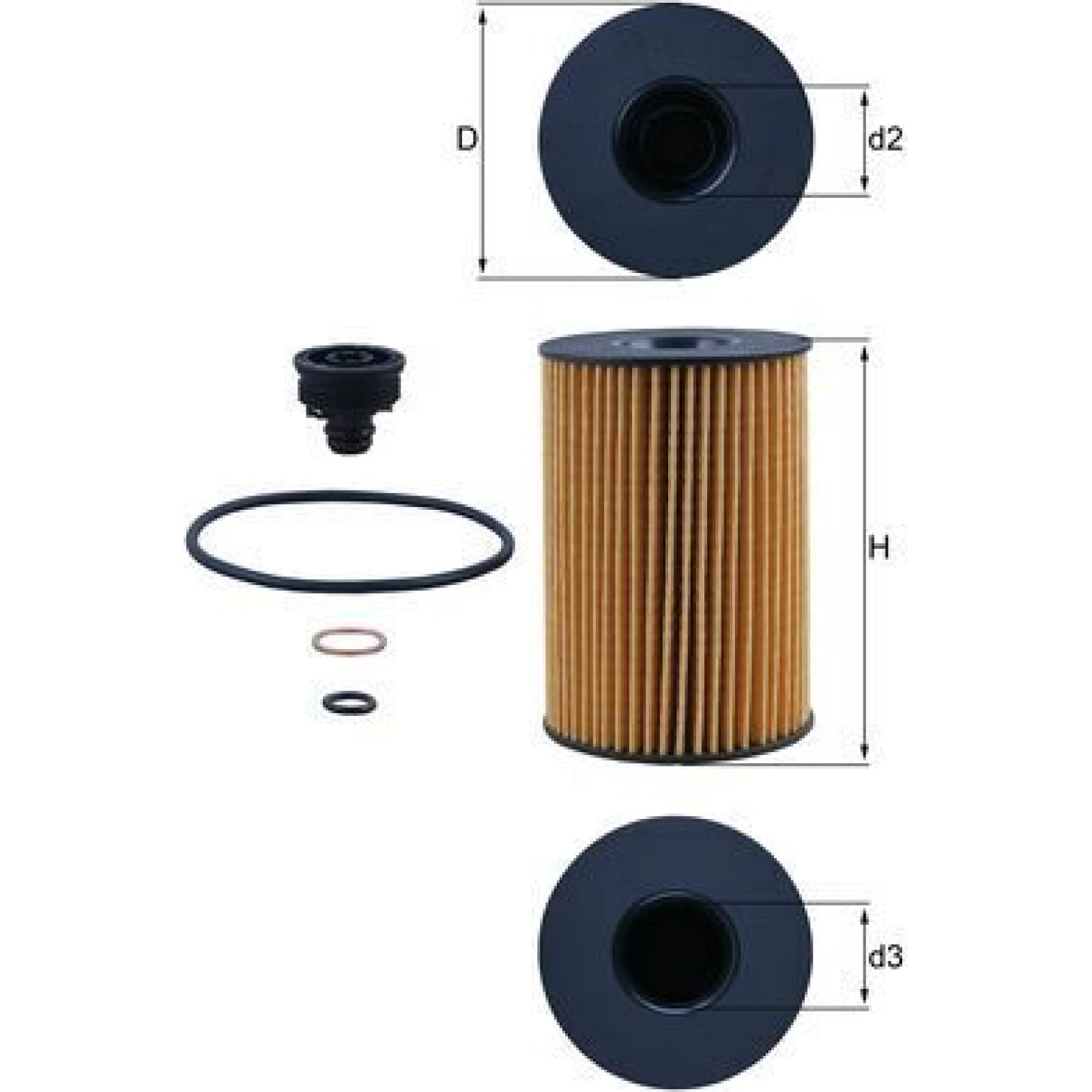 MAHLE Ölfilter OX 353/7D