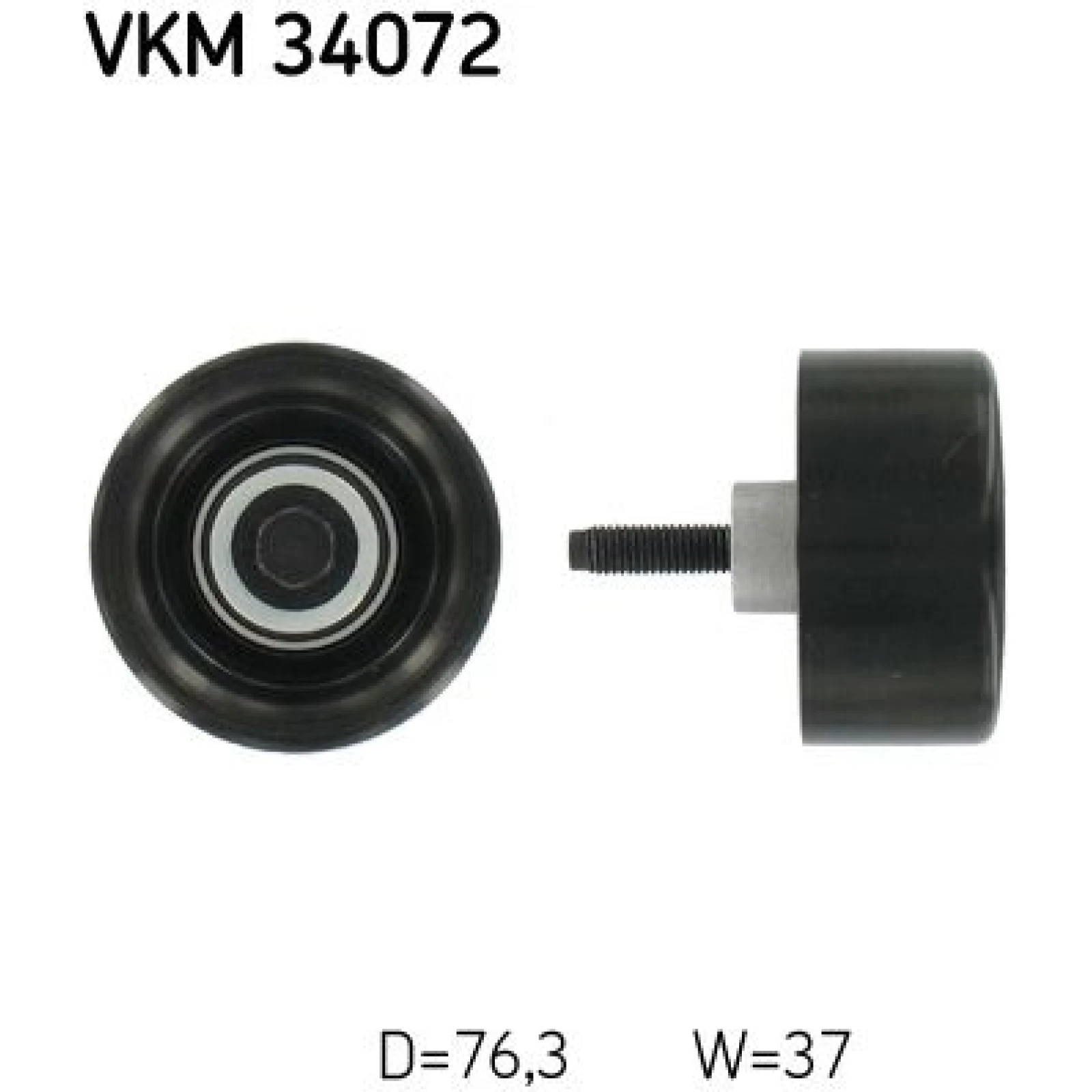 SKF Keilrippenriemen-Umlenkrolle VKM 34072