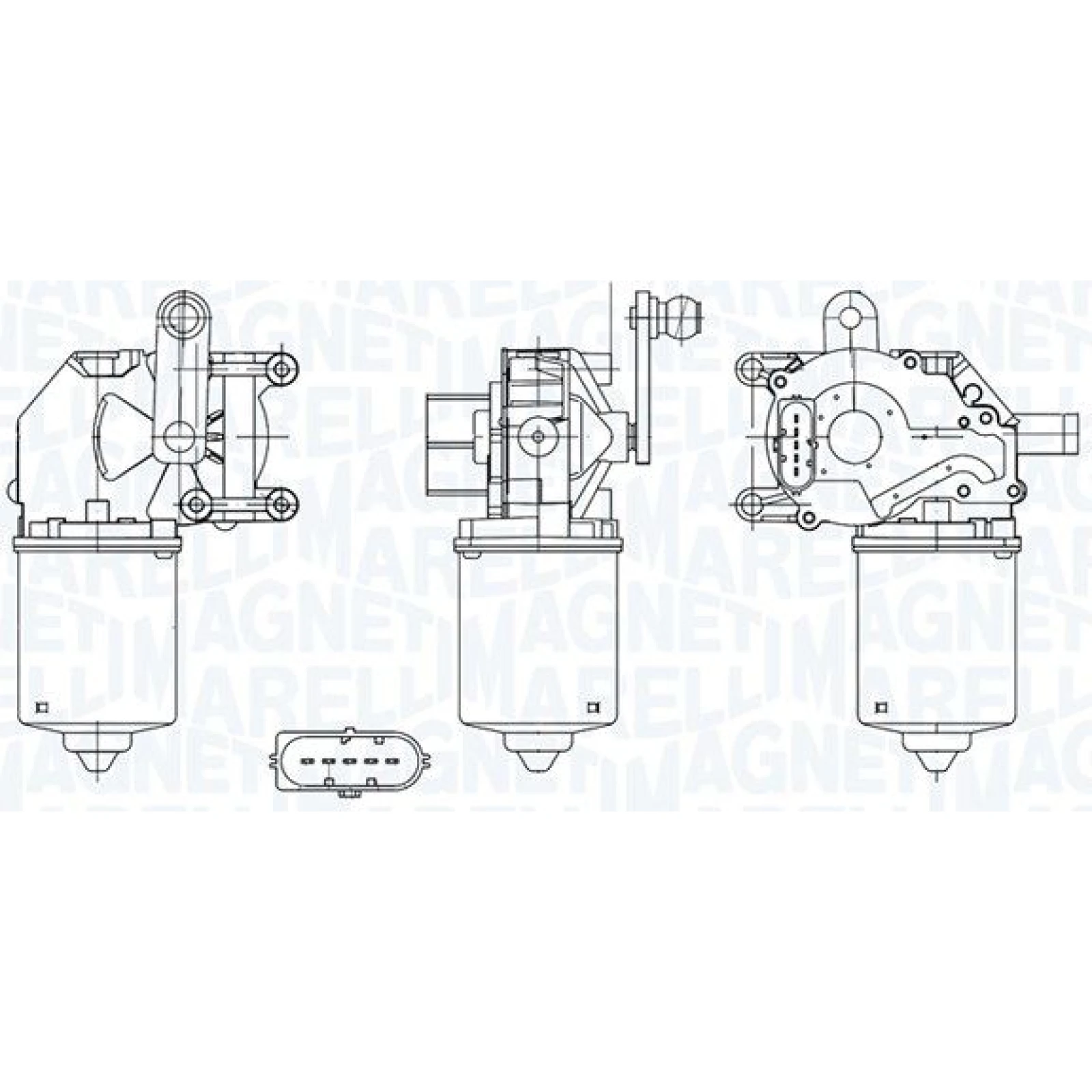 MAGNETI MARELLI Wischermotor 064050002010